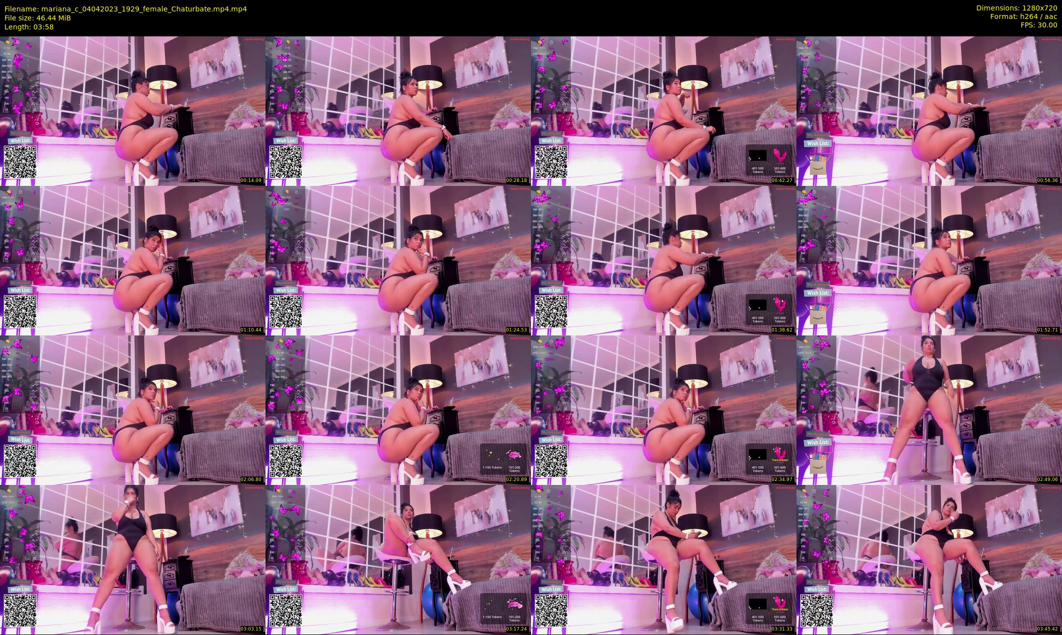 mariana_c — 4 minute Chaturbate female cam show recording, 720p, Apr 4, 2023