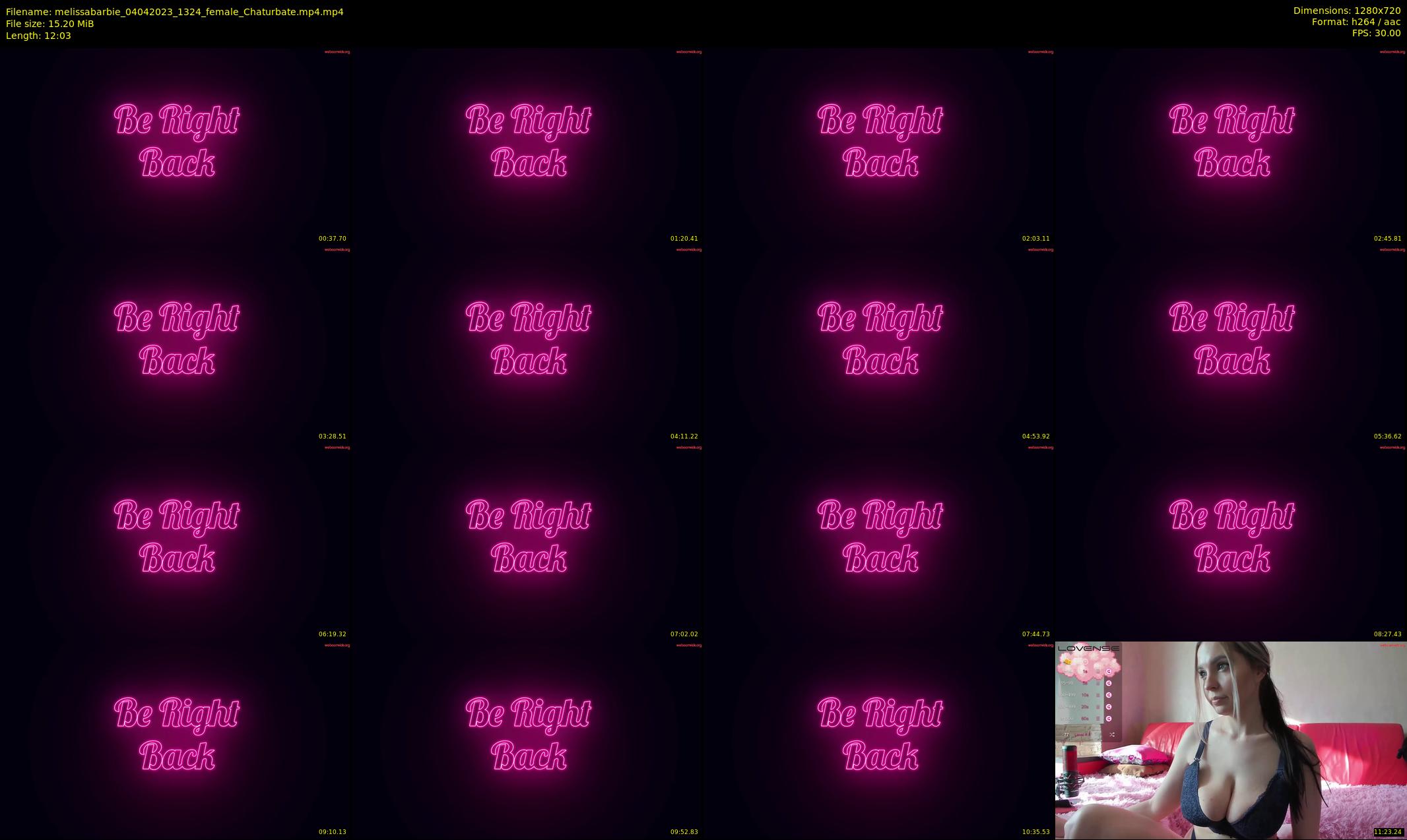 melissabarbie — 13 minute Chaturbate couple cam show recording, 720p, Apr 4, 2023