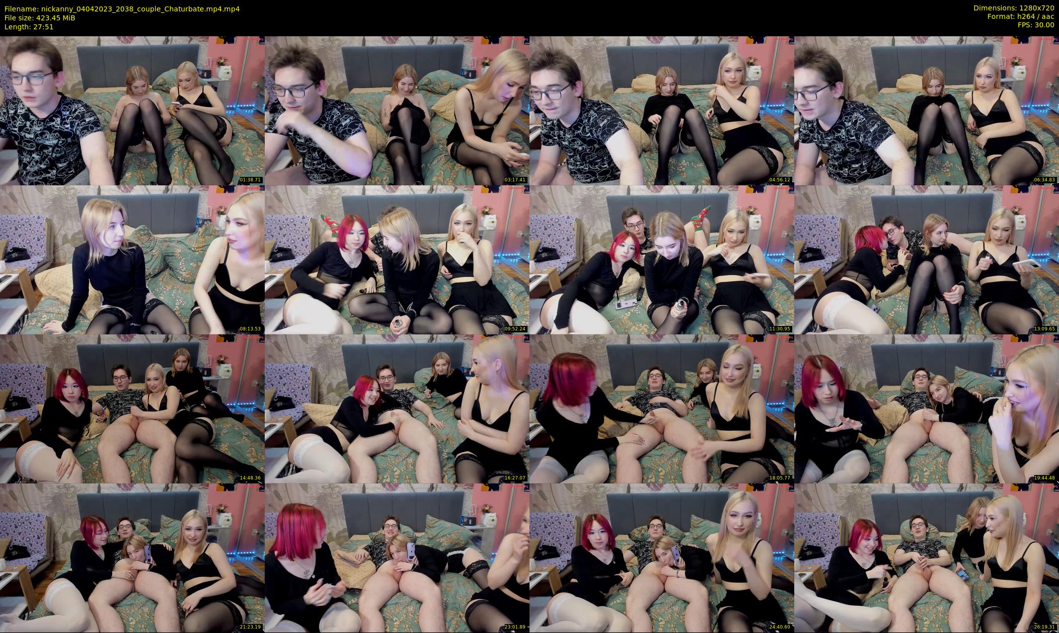 nickanny — 28 minute Chaturbate couple cam show recording, 720p, Apr 4, 2023