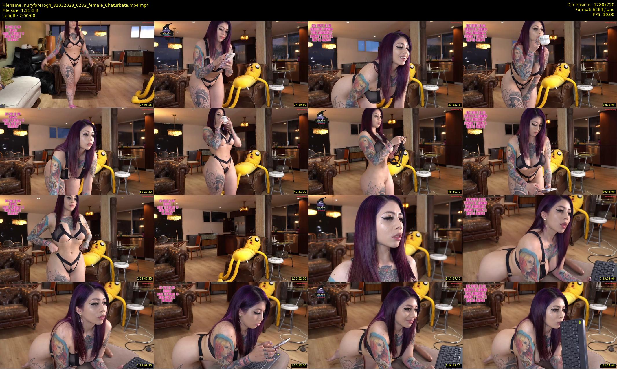 nuryforerogh — 120 minute Chaturbate female cam show recording, 720p, Mar 31, 2023