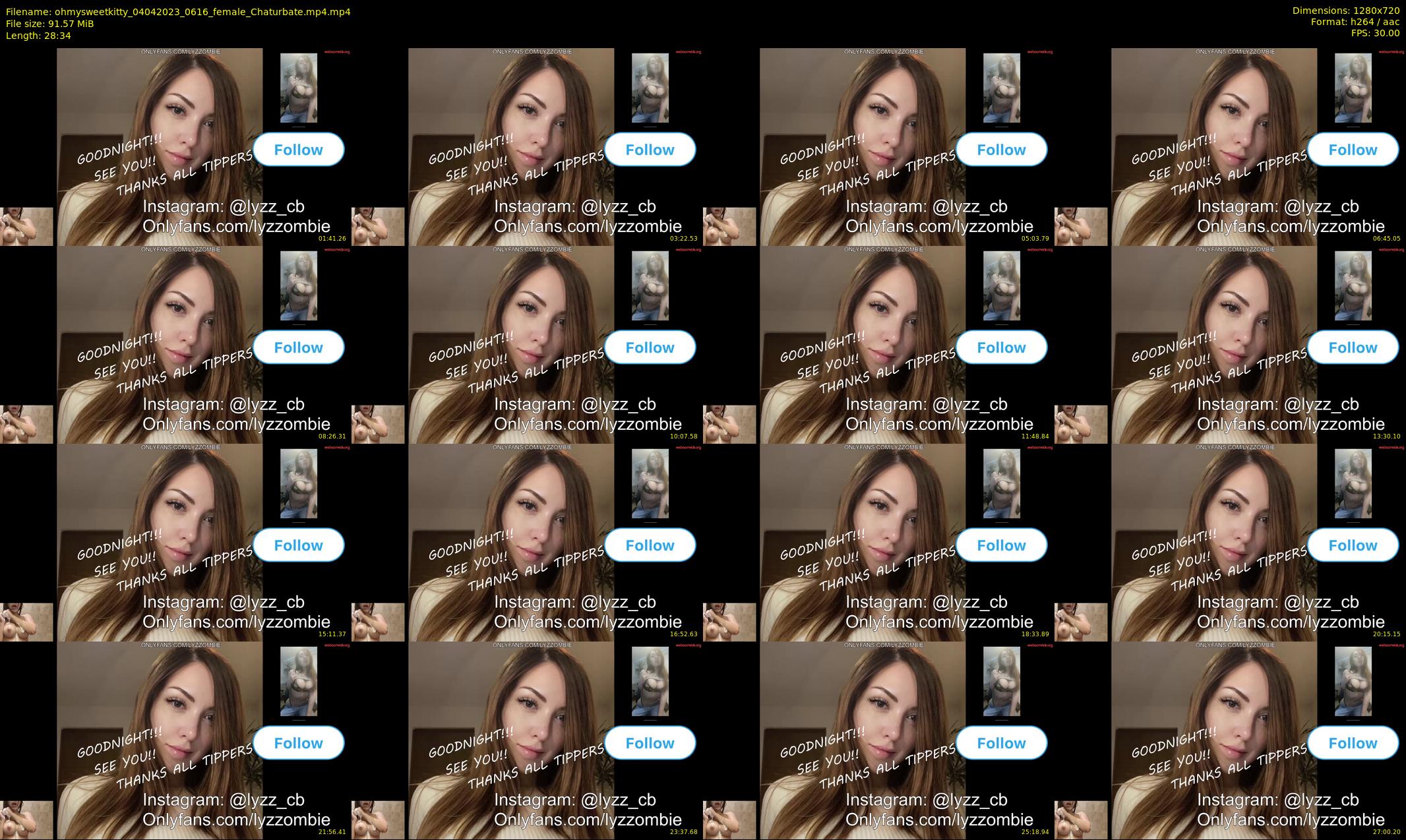 ohmysweetkitty — 29 minute Chaturbate female cam show recording, 720p, Apr 4, 2023