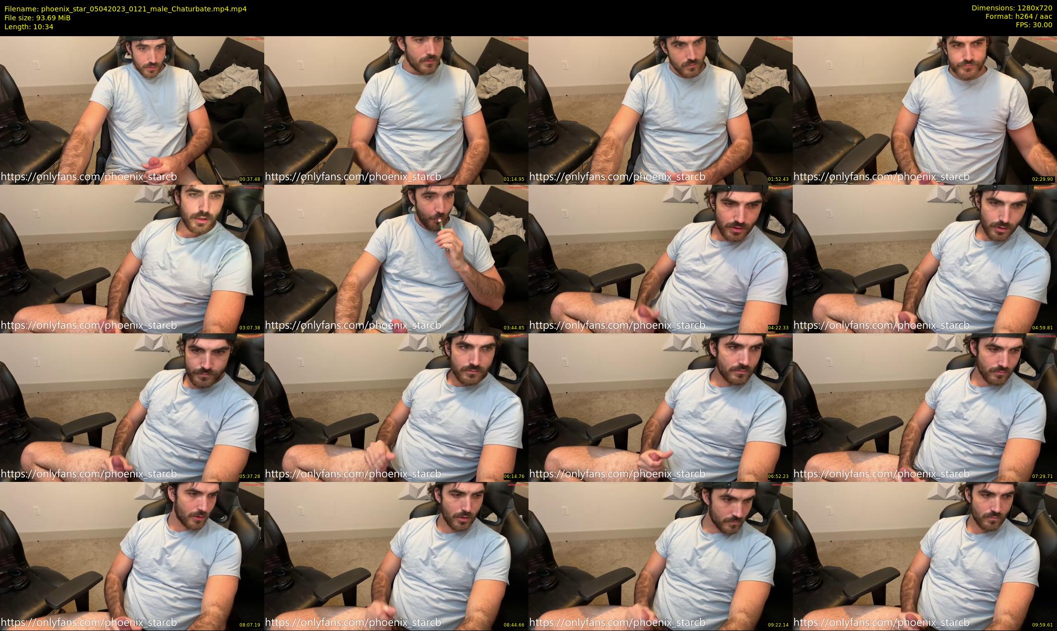 phoenix_star — 11 minute Chaturbate male cam show recording, 720p, Apr 5, 2023