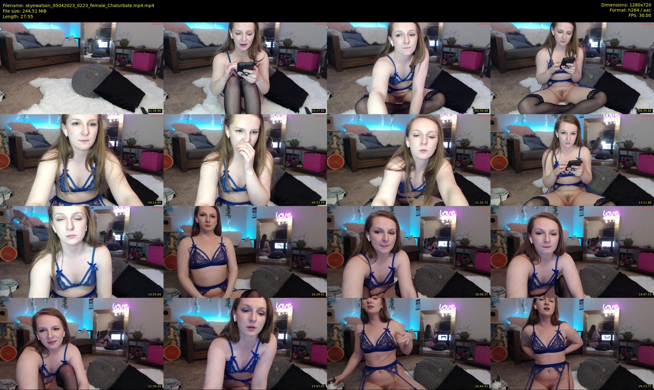 skyewatson — 28 minute Chaturbate female cam show recording, 720p, Apr 5, 2023