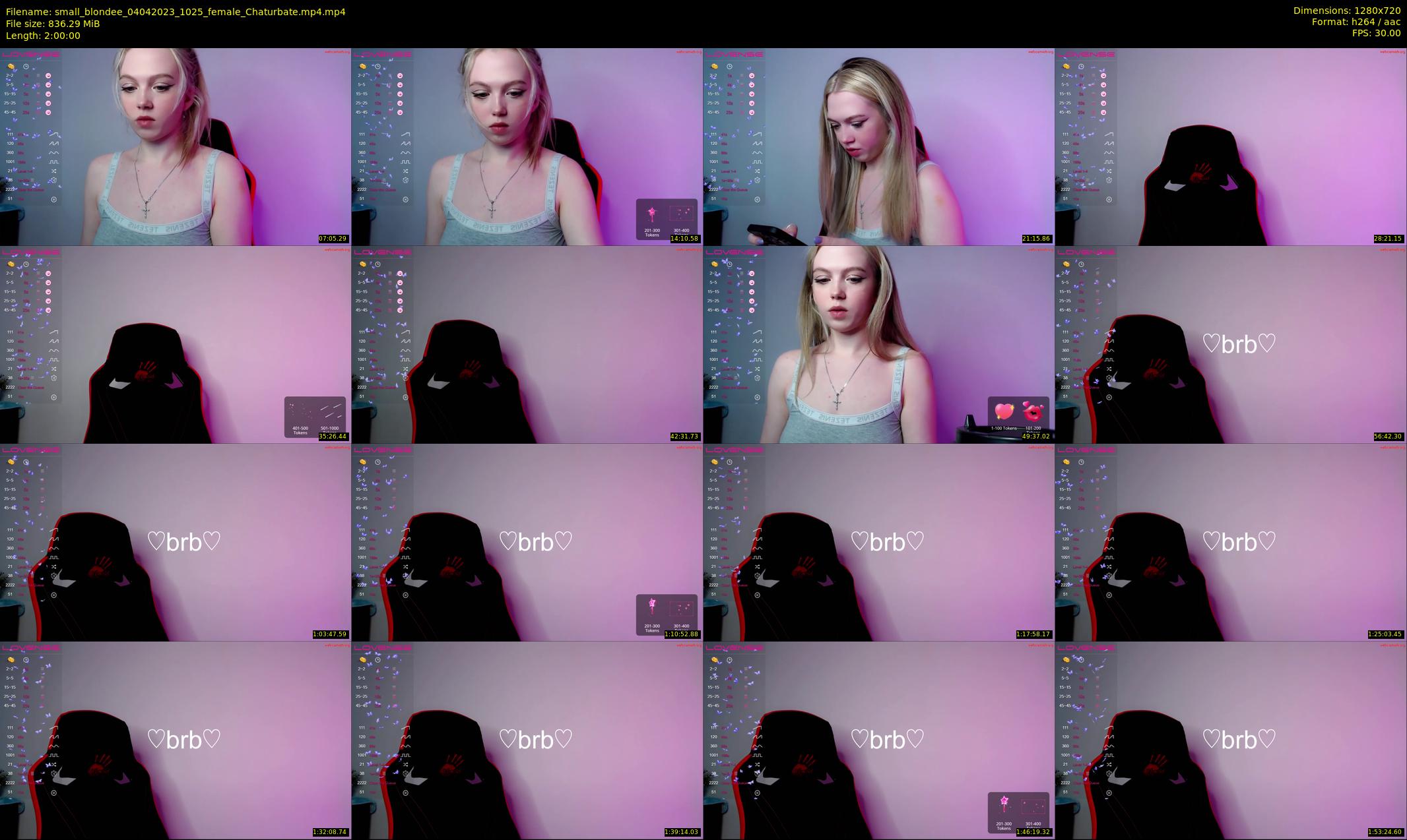 small_blondee — 120 minute Chaturbate female cam show recording, 720p, Apr 4, 2023