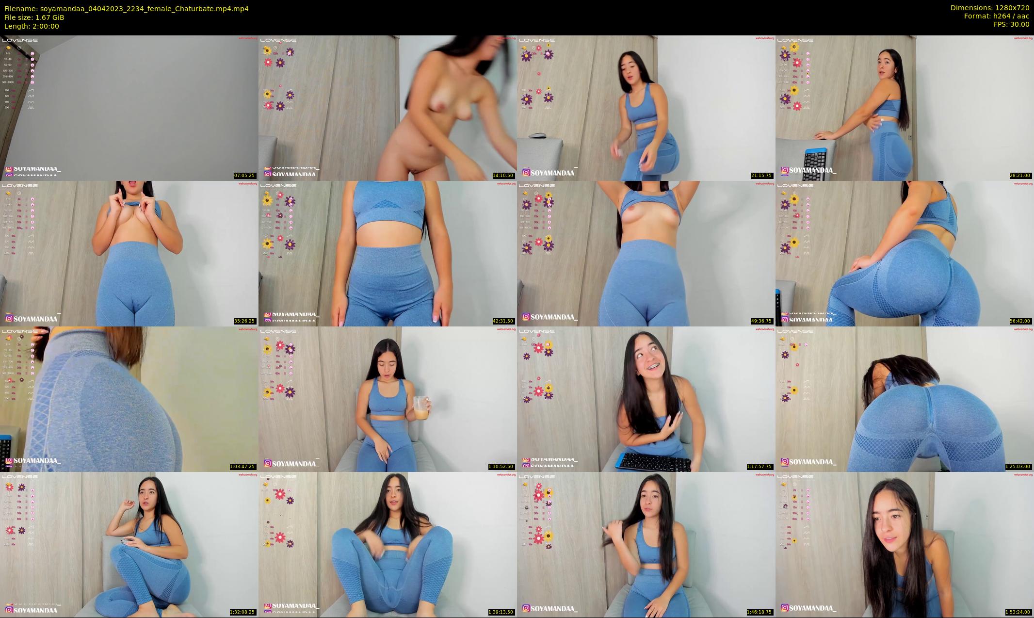 soyamandaa — 120 minute Chaturbate female cam show recording, 720p, Apr 4, 2023