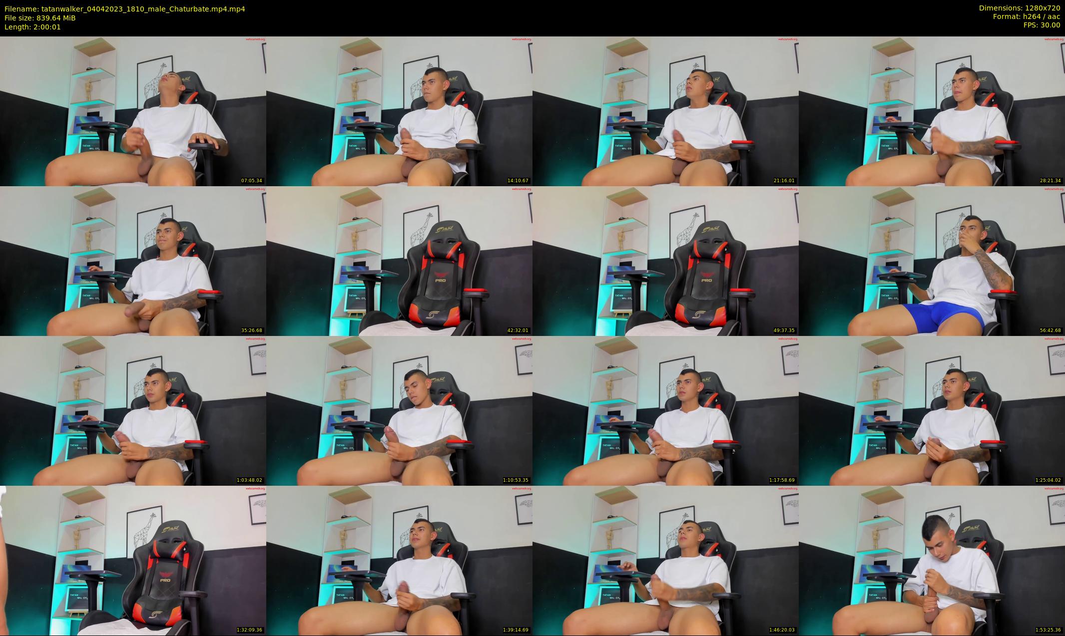tatanwalker — 121 minute Chaturbate male cam show recording, 720p, Apr 4, 2023
