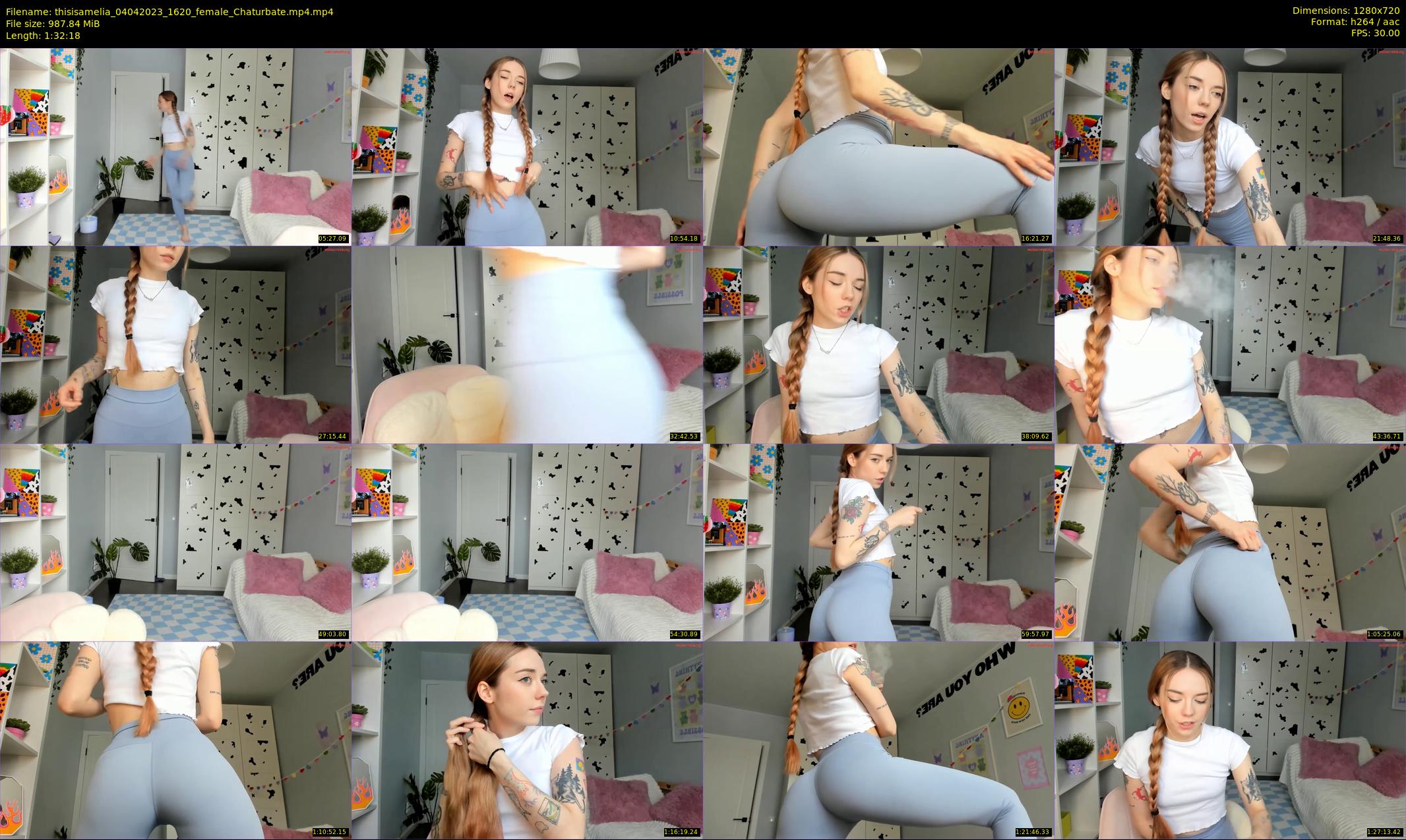 thisisamelia — 93 minute Chaturbate female cam show recording, 720p, Apr 4, 2023