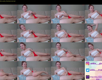 anikagfrank — 6 minute Chaturbate couple cam show recording, 720p, Apr 5, 2023