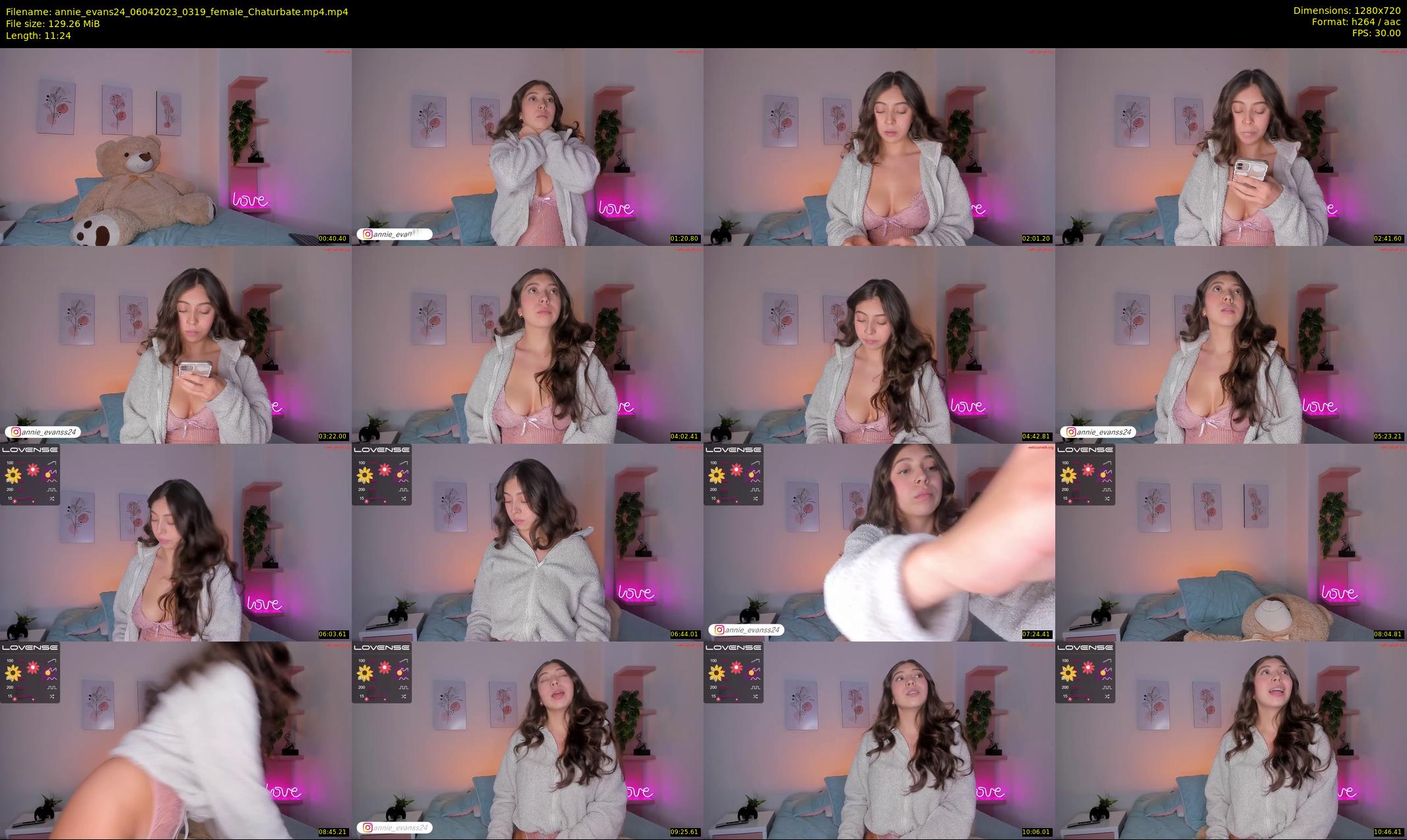 annie_evans24 — 12 minute Chaturbate female cam show recording, 720p, Apr 6, 2023