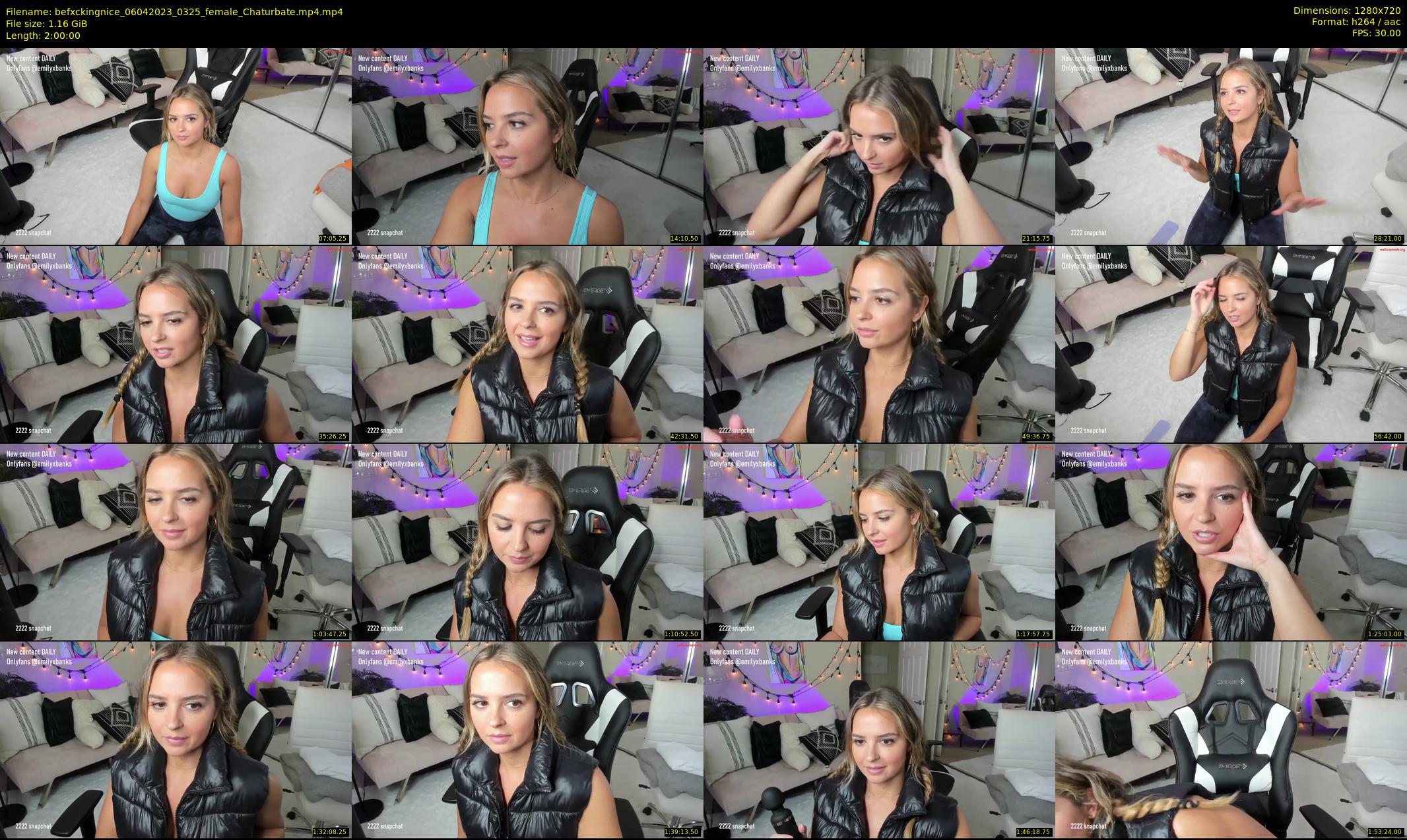 befxckingnice — 120 minute Chaturbate female cam show recording, 720p, Apr 6, 2023