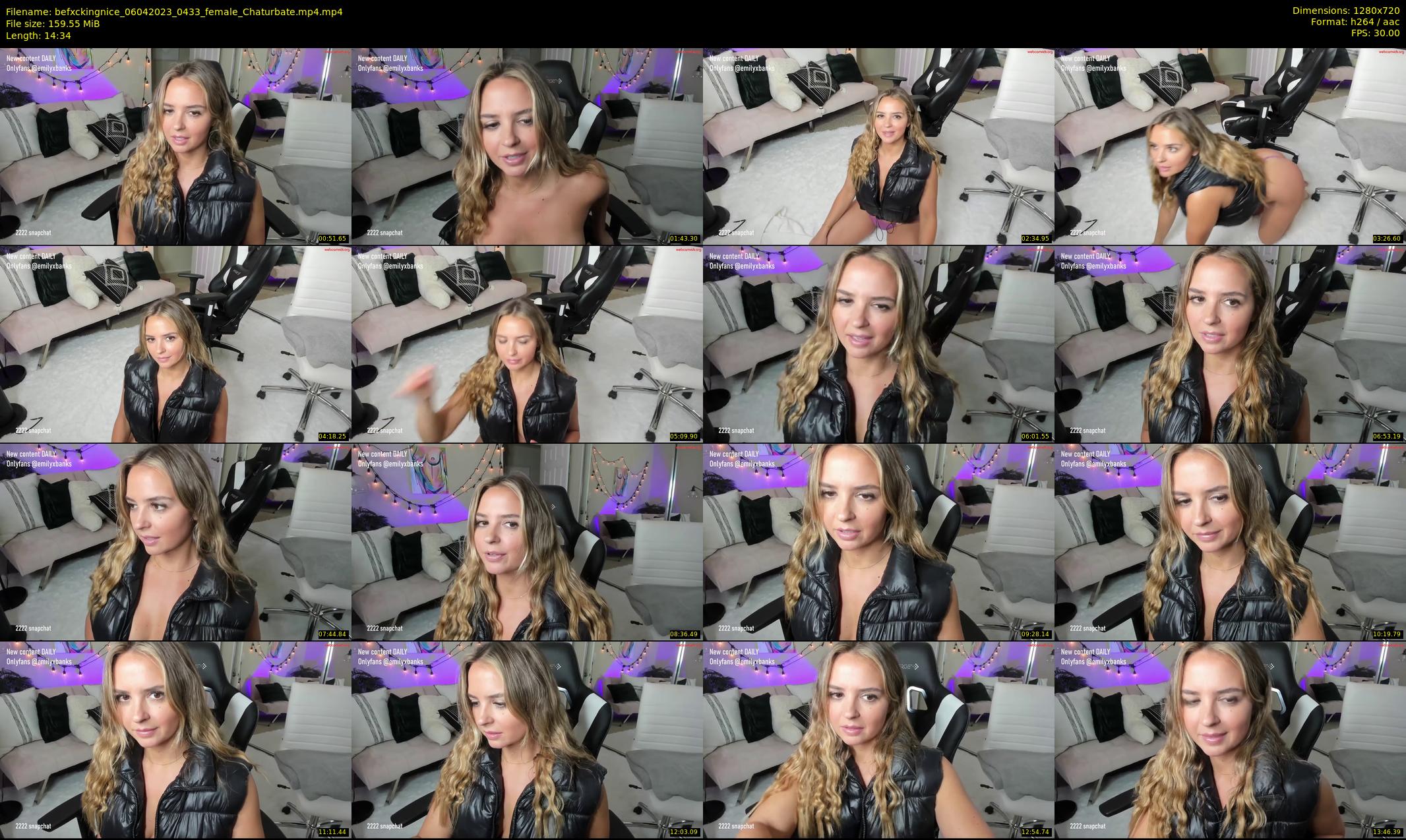 befxckingnice — 15 minute Chaturbate female cam show recording, 720p, Apr 6, 2023