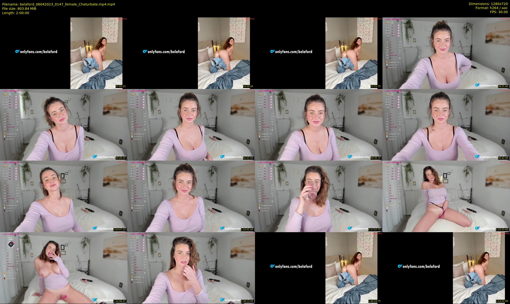 belaford — 120 minute Chaturbate female cam show recording, 720p, Apr 6, 2023