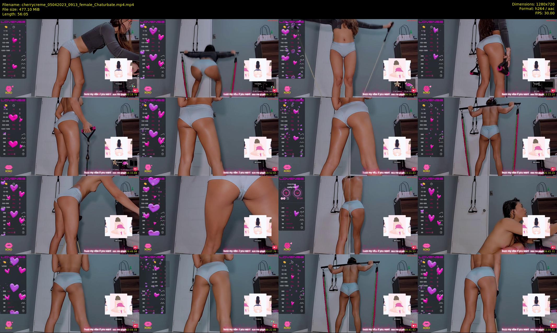 cherrycreme — 57 minute Chaturbate female cam show recording, 720p, Apr 5, 2023