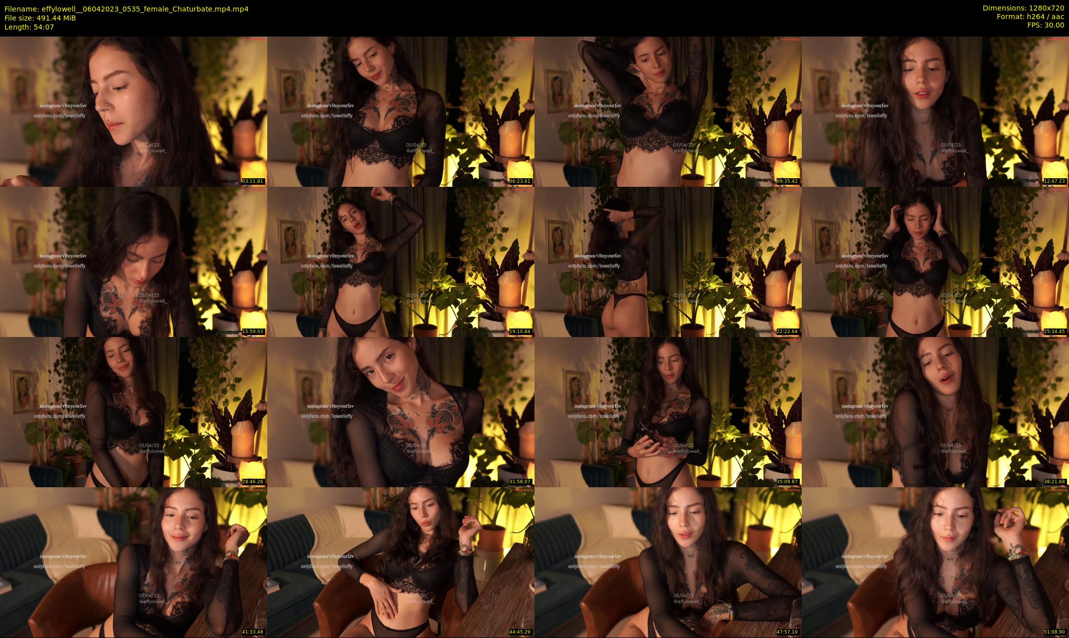 effylowell_ — 55 minute Chaturbate female cam show recording, 720p, Apr 6, 2023