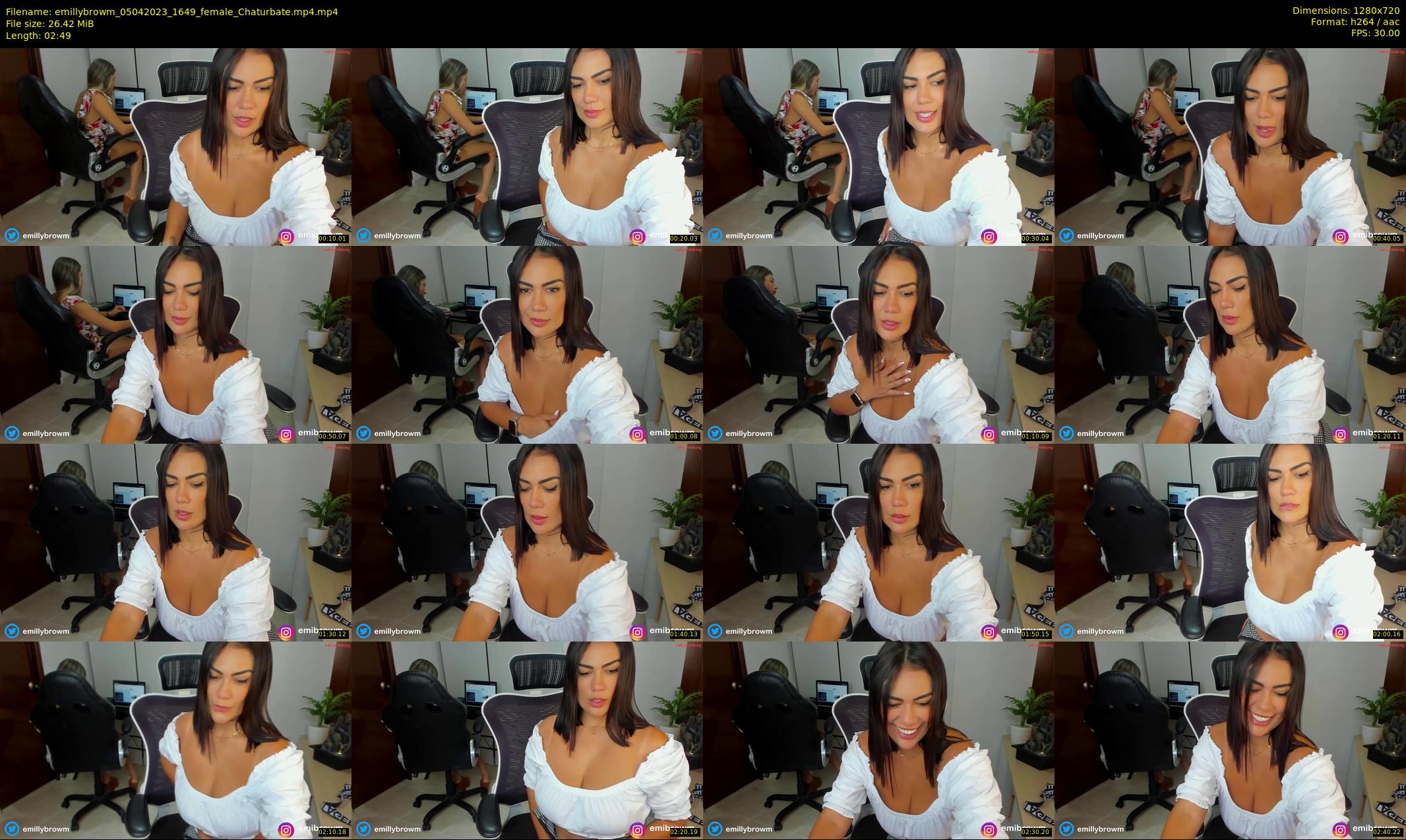 emillybrowm — 3 minute Chaturbate couple cam show recording, 720p, Apr 5, 2023