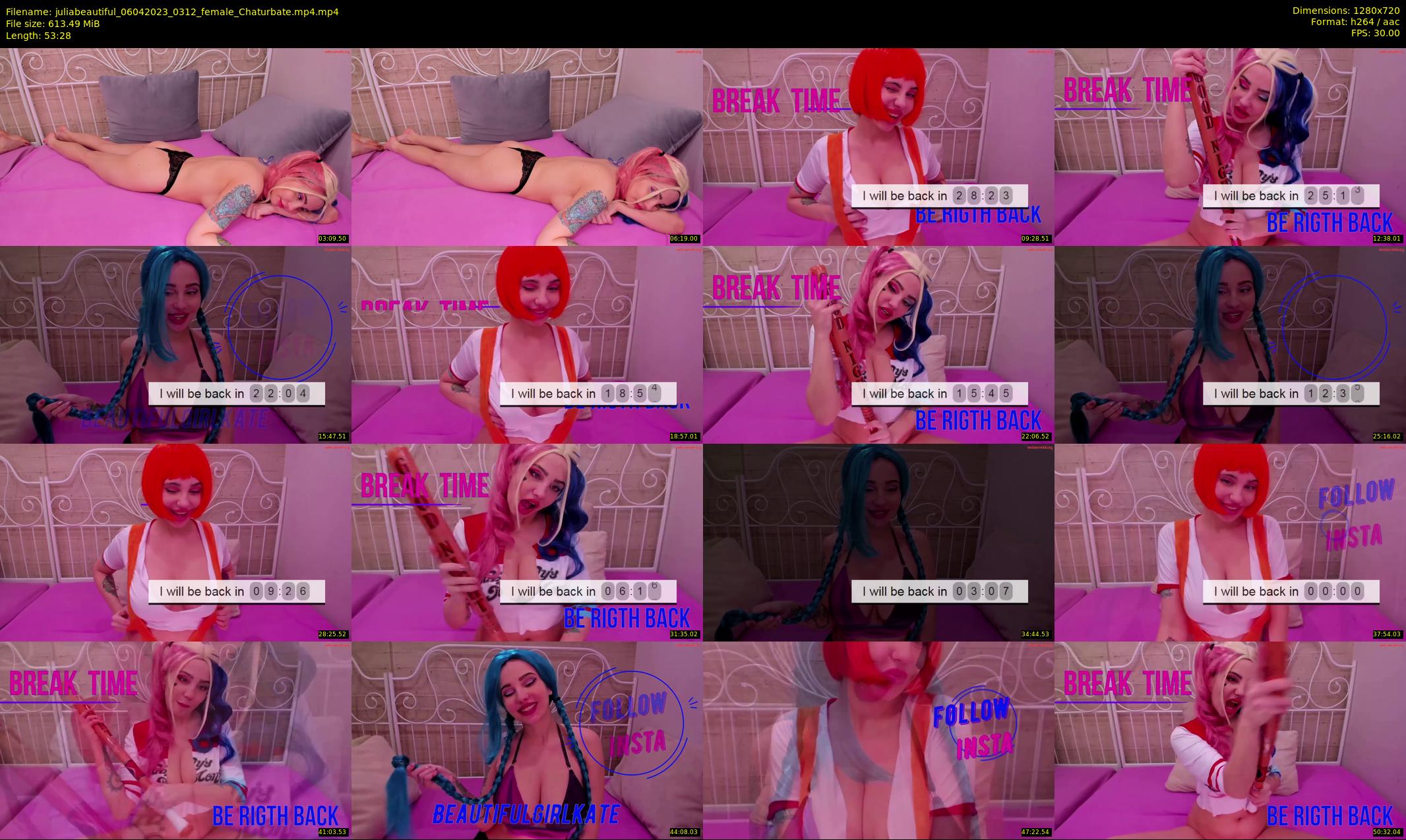 juliabeautiful — 54 minute Chaturbate female cam show recording, 720p, Apr 6, 2023