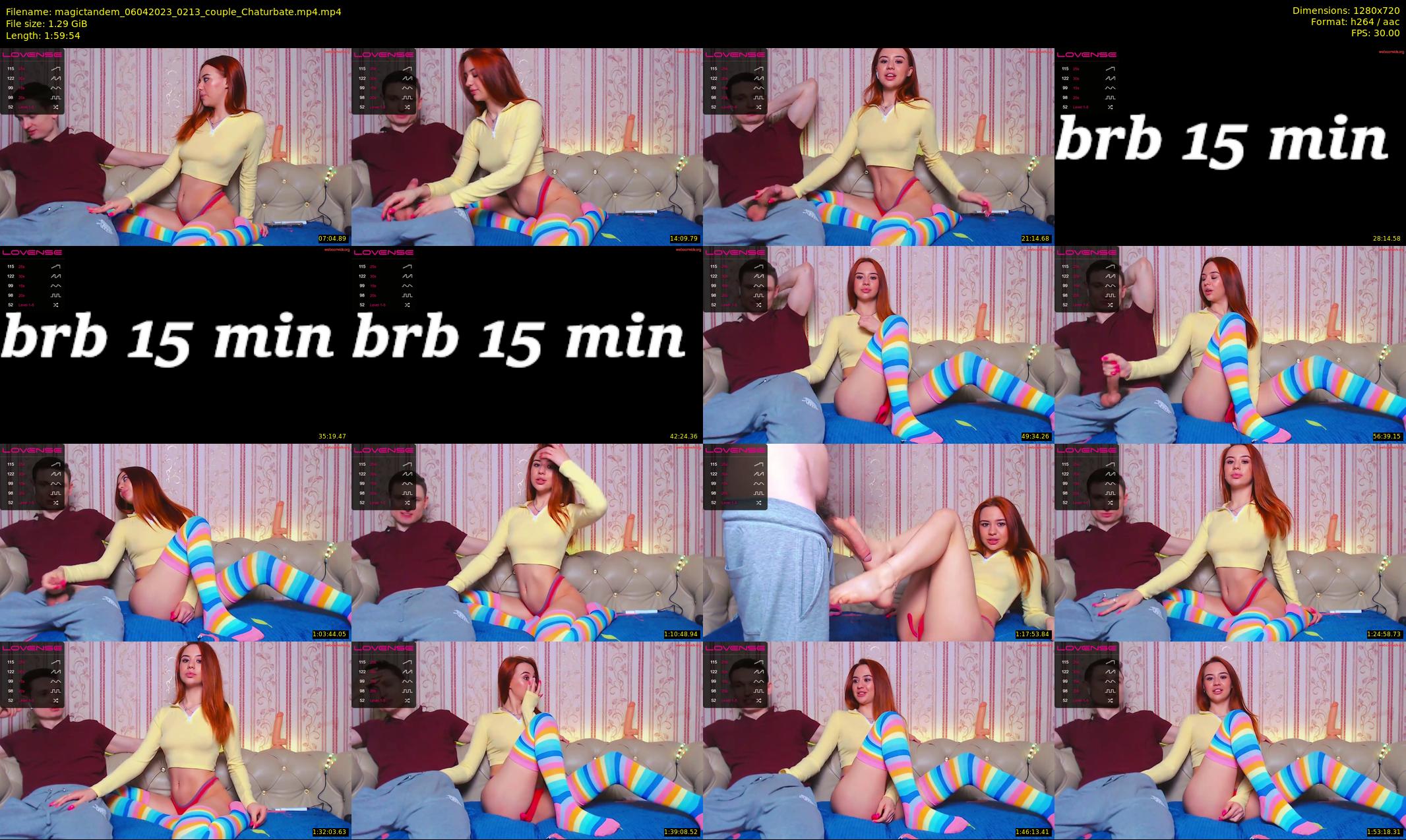 magictandem — 120 minute Chaturbate couple cam show recording, 720p, Apr 6, 2023