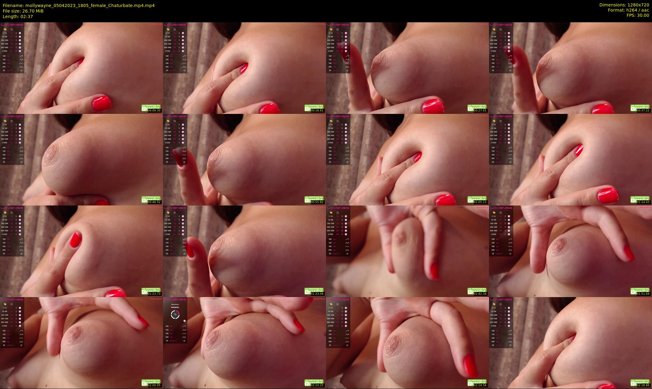 mollywayne — 3 minute Chaturbate female cam show recording, 720p, Apr 5, 2023