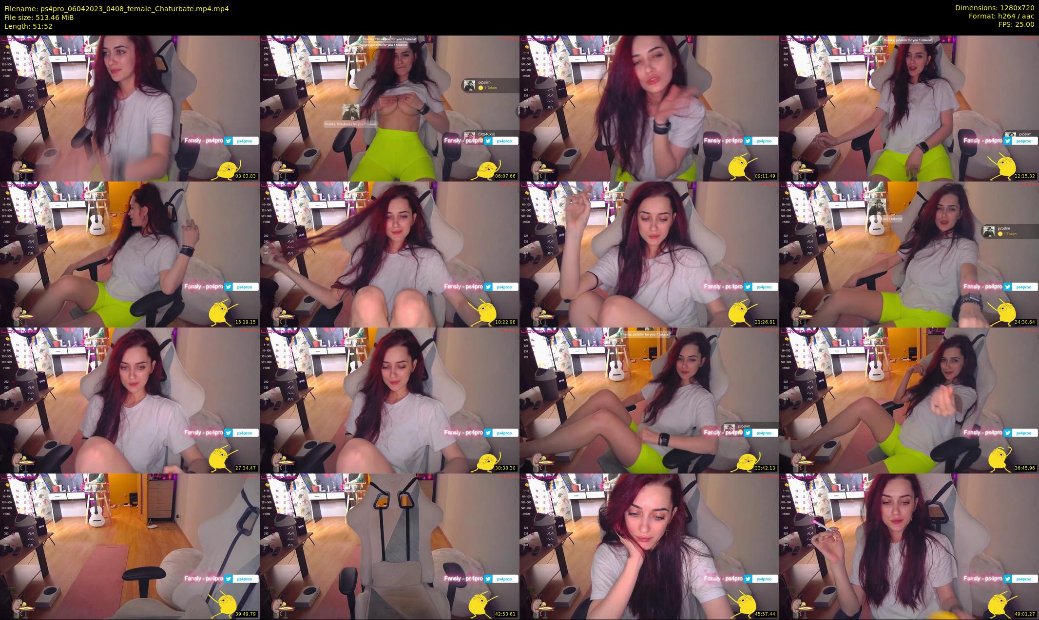 ps4pro — 52 minute Chaturbate female cam show recording, 720p, Apr 6, 2023