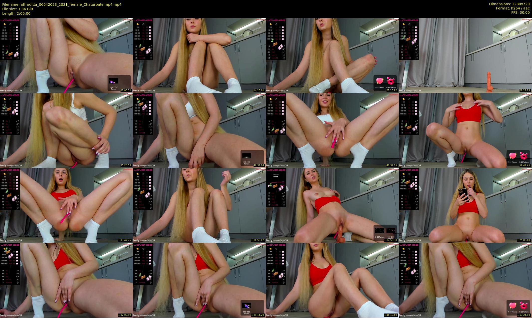 affroditta — 120 minute Chaturbate female cam show recording, 720p, Apr 6, 2023