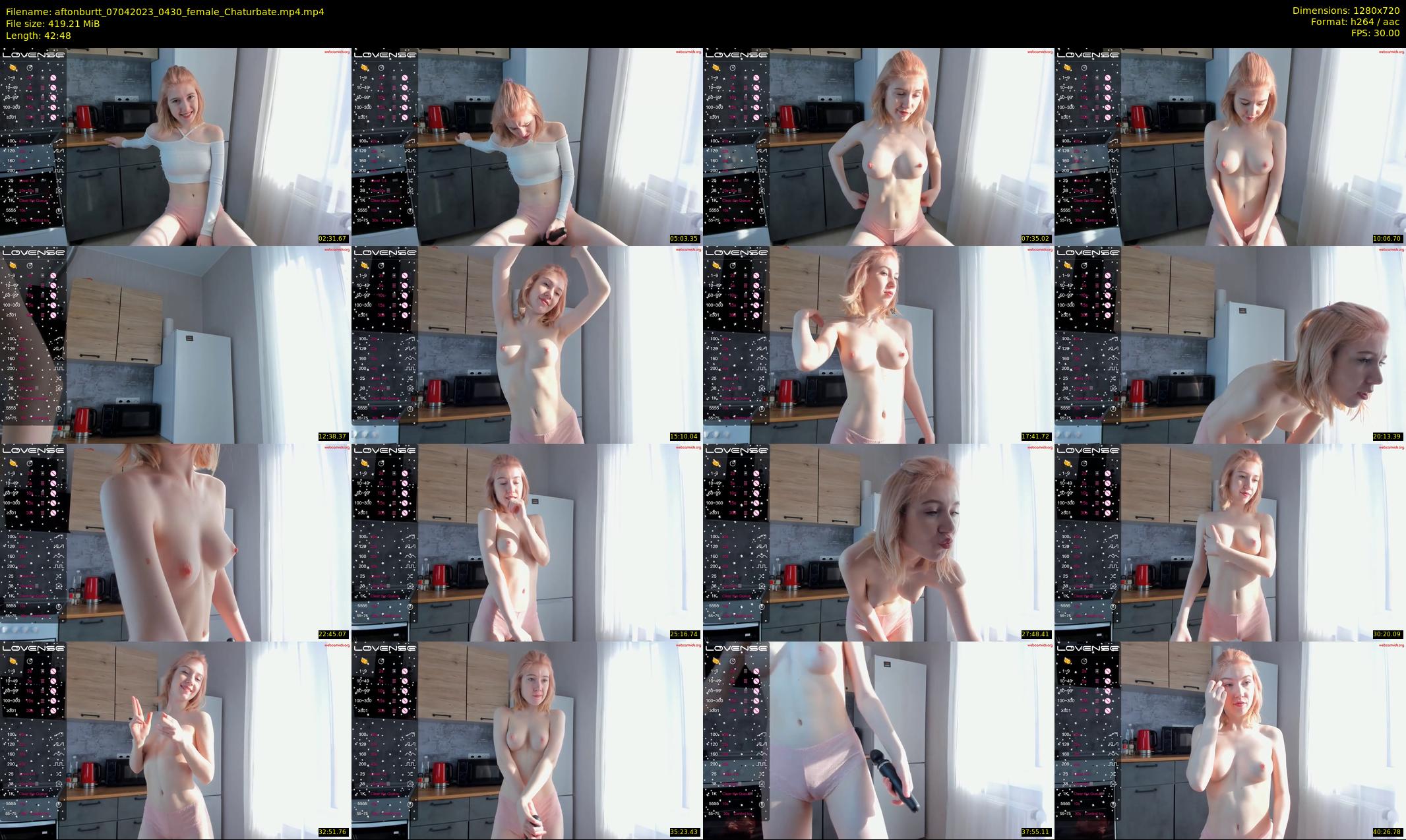 aftonburtt — 43 minute Chaturbate female cam show recording, 720p, Apr 7, 2023