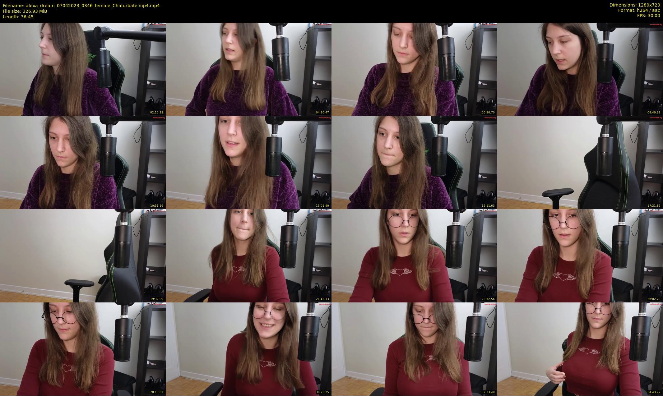 alexa_dream — 37 minute Chaturbate female cam show recording, 720p, Apr 7, 2023