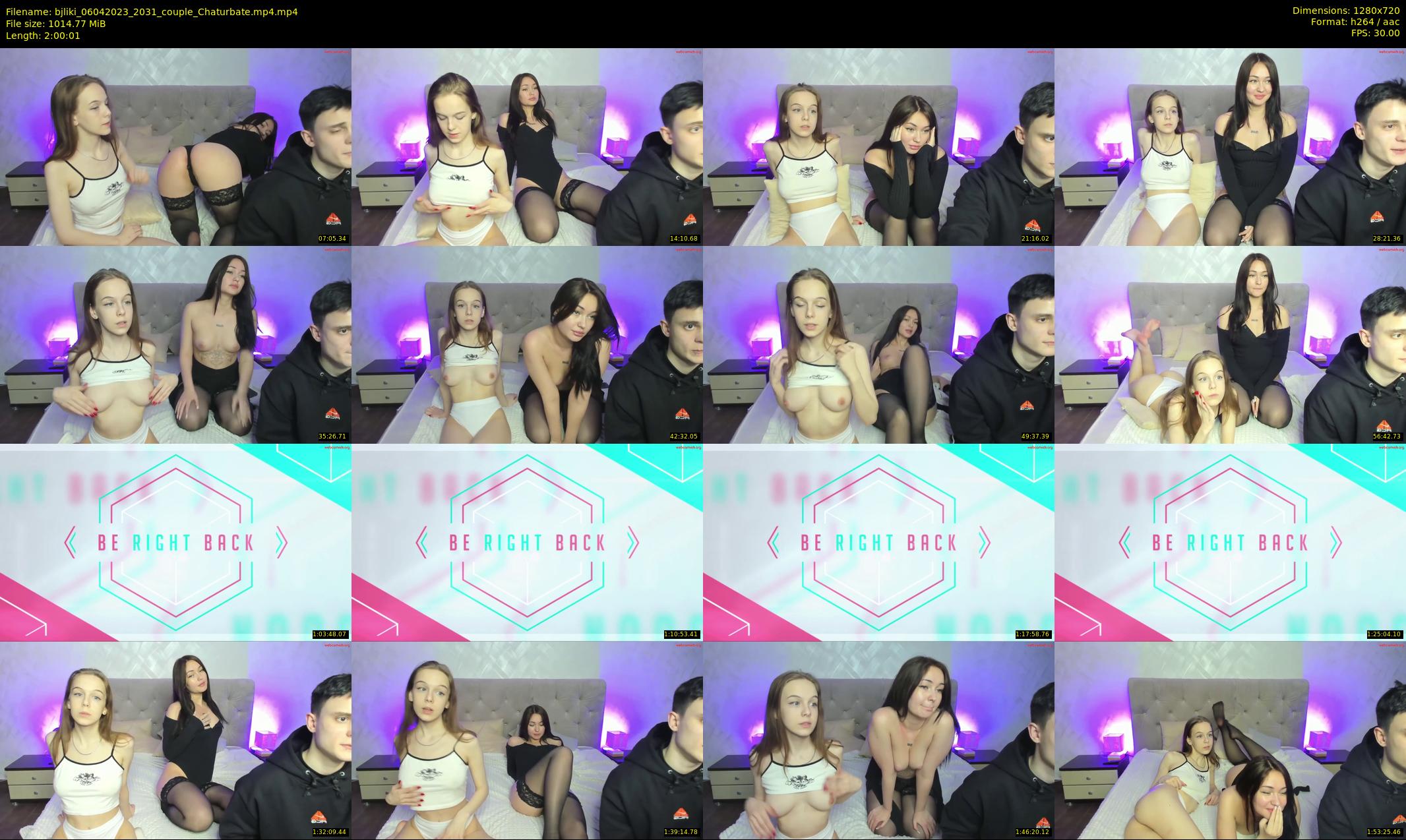 bjliki — 121 minute Chaturbate couple cam show recording, 720p, Apr 6, 2023