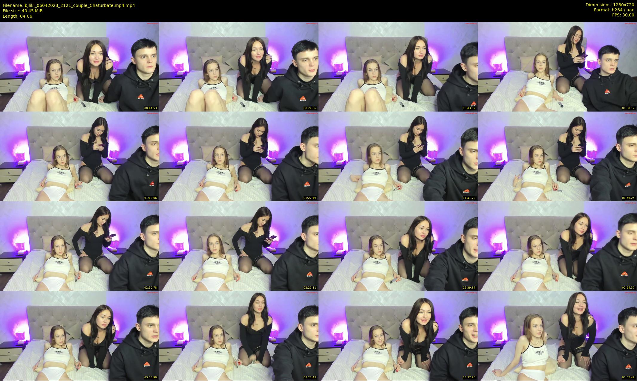 bjliki — 5 minute Chaturbate couple cam show recording, 720p, Apr 6, 2023