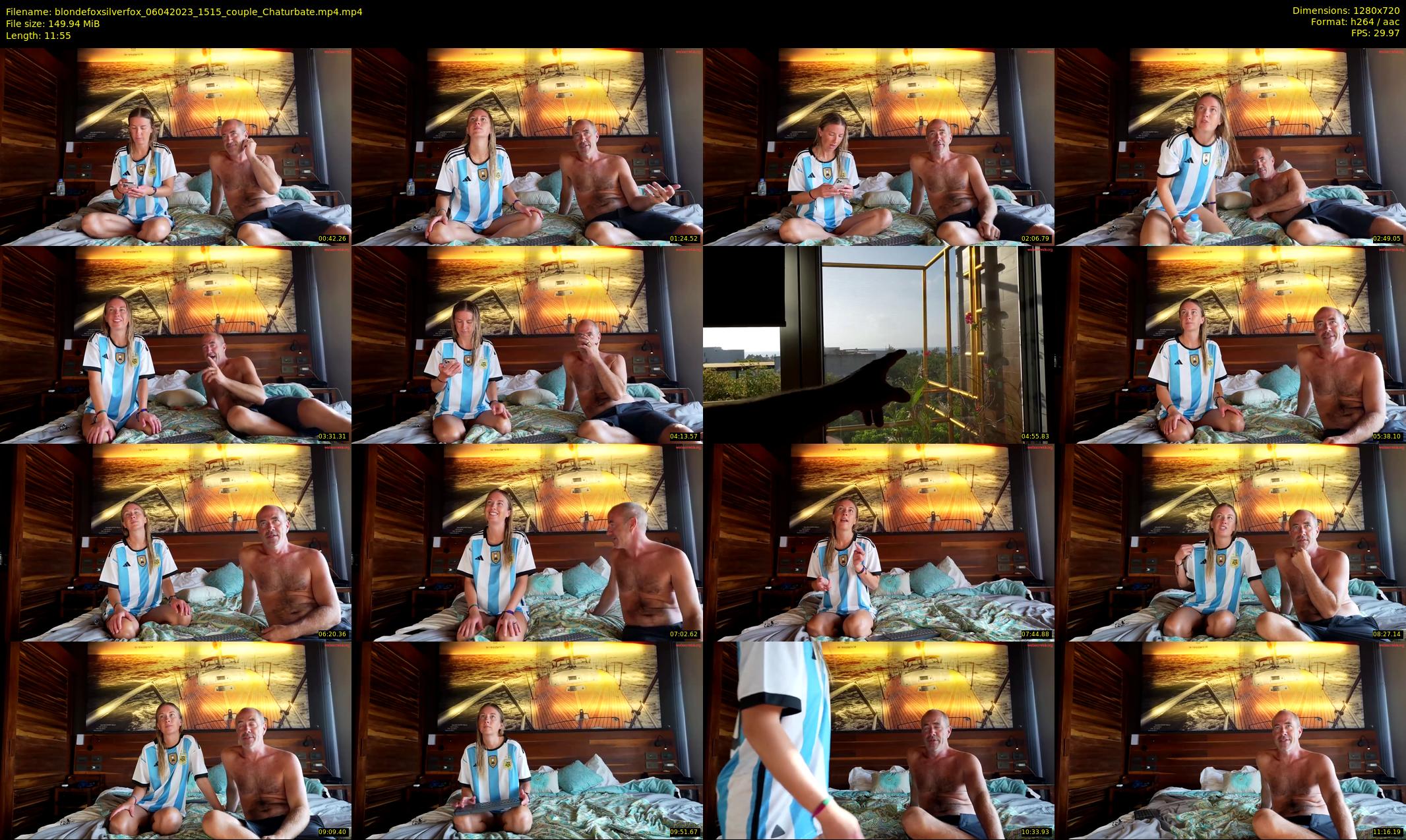 blondefoxsilverfox — 12 minute Chaturbate couple cam show recording, 720p, Apr 6, 2023