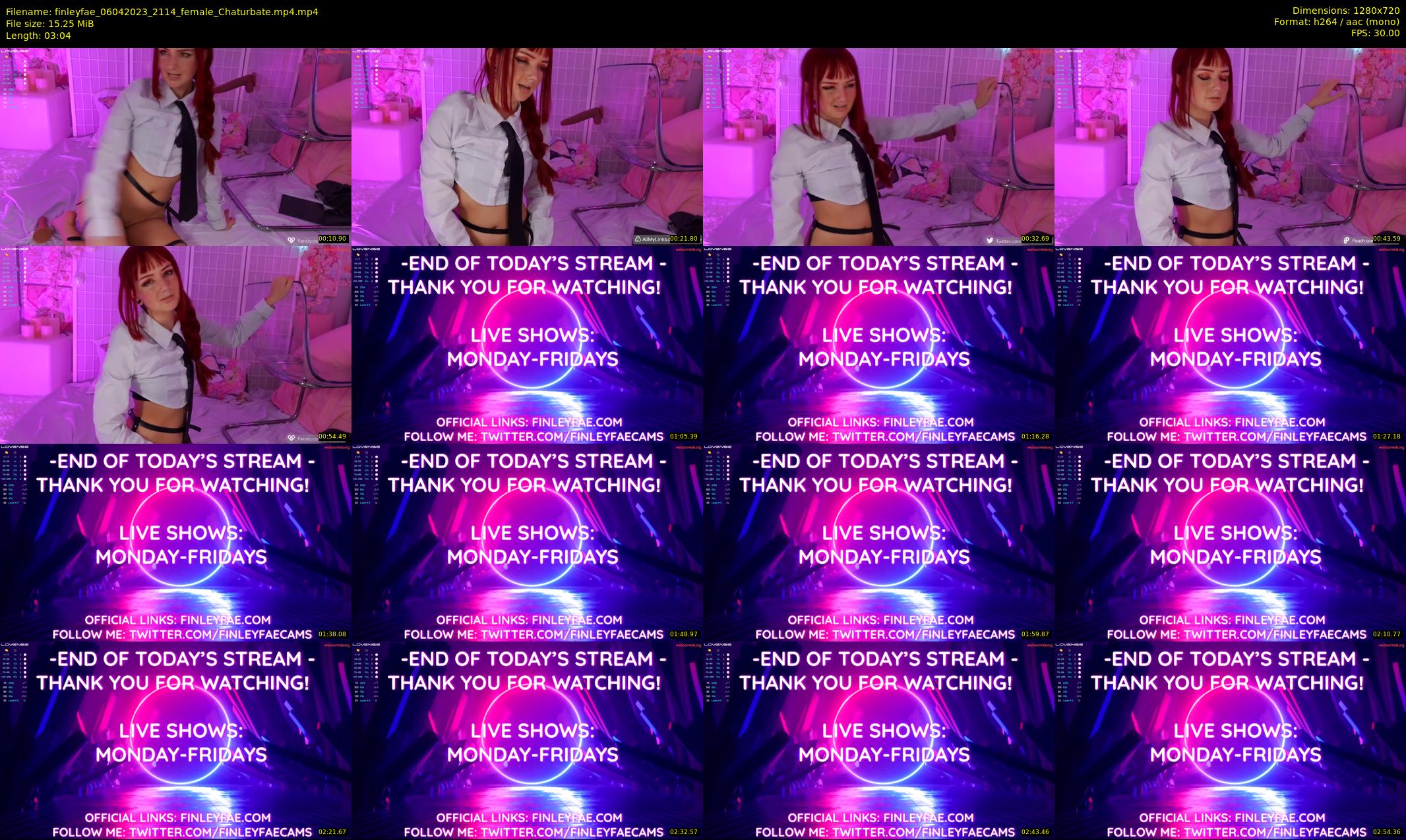 finleyfae — 4 minute Chaturbate female cam show recording, 720p, Apr 6, 2023