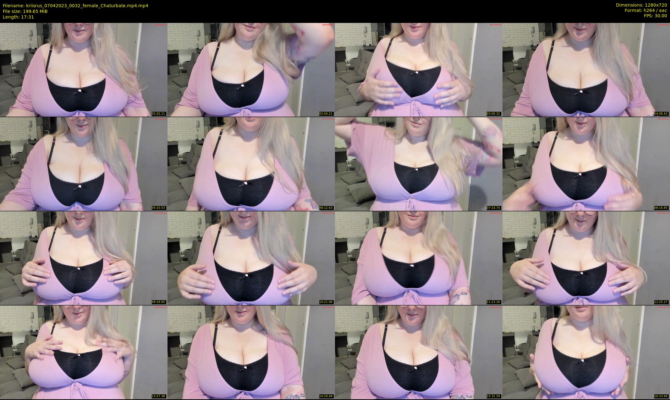 kriisrus — 18 minute Chaturbate female cam show recording, 720p, Apr 7, 2023