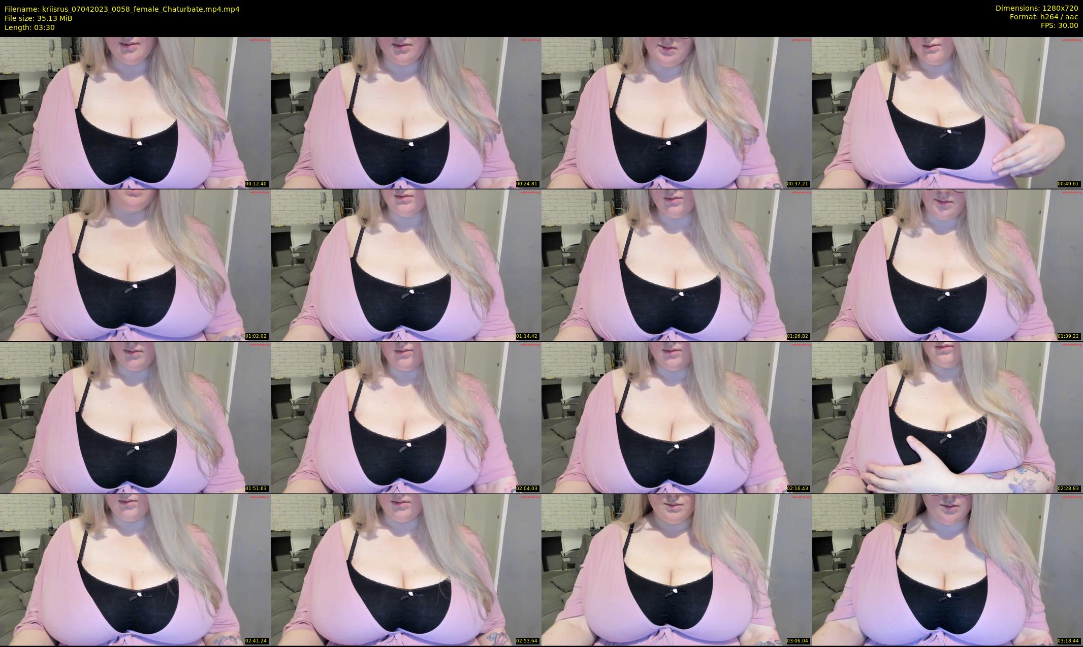 kriisrus — 4 minute Chaturbate female cam show recording, 720p, Apr 7, 2023