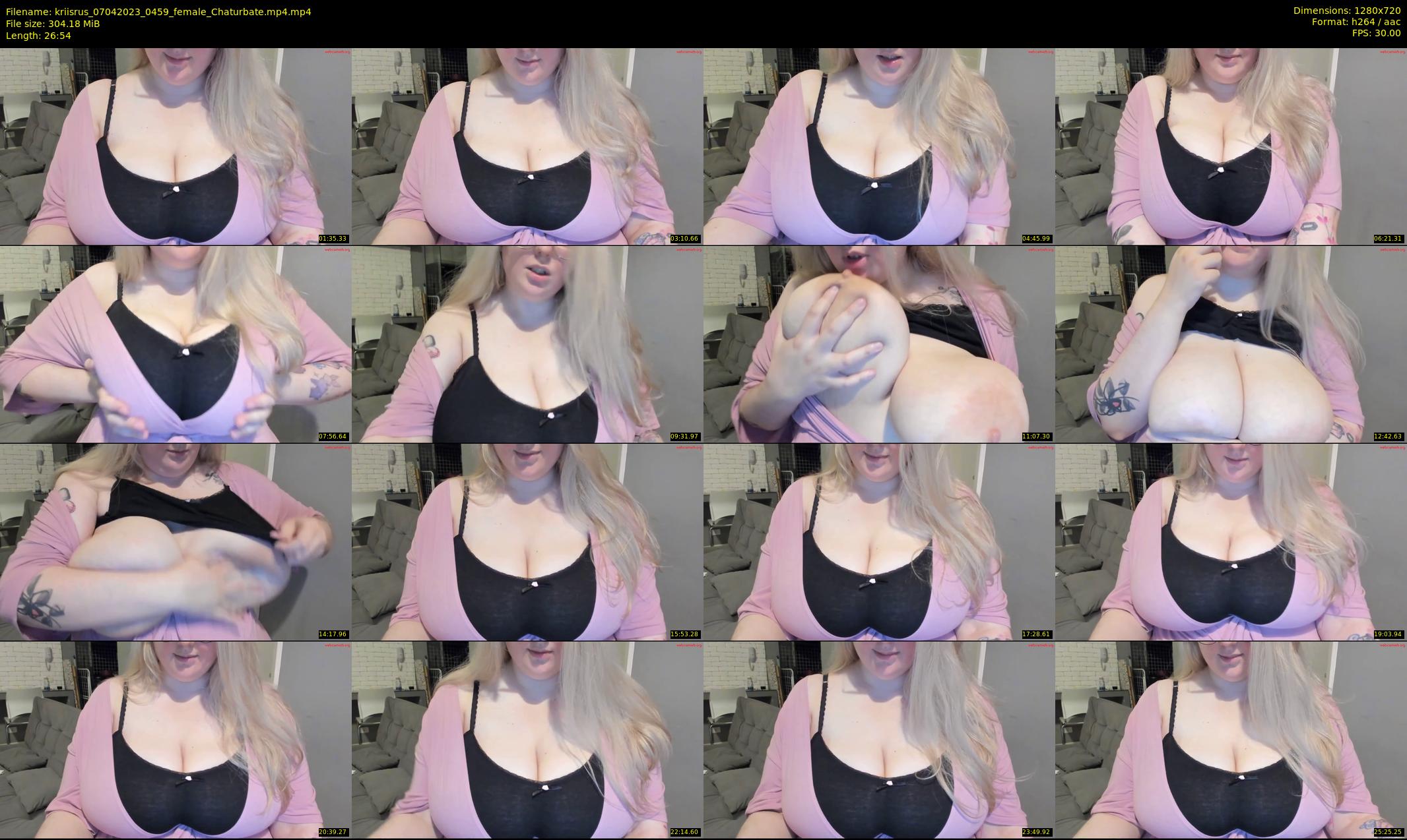 kriisrus — 27 minute Chaturbate female cam show recording, 720p, Apr 7, 2023