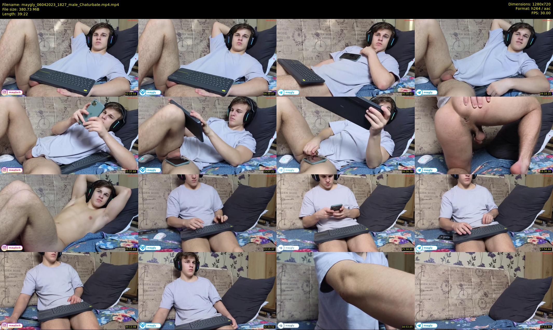 maygly — 40 minute Chaturbate male cam show recording, 720p, Apr 6, 2023