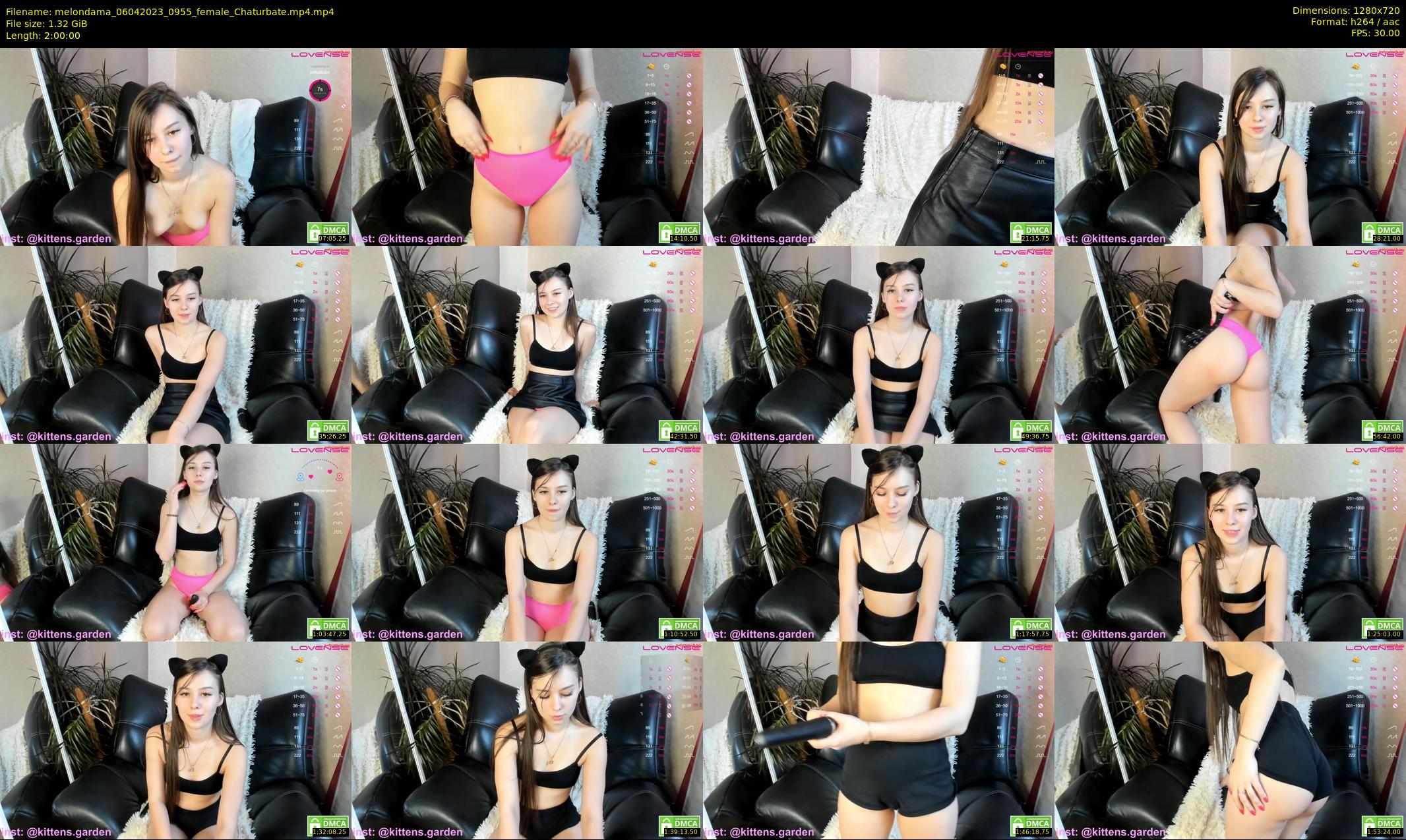 melondama — 120 minute Chaturbate female cam show recording, 720p, Apr 6, 2023