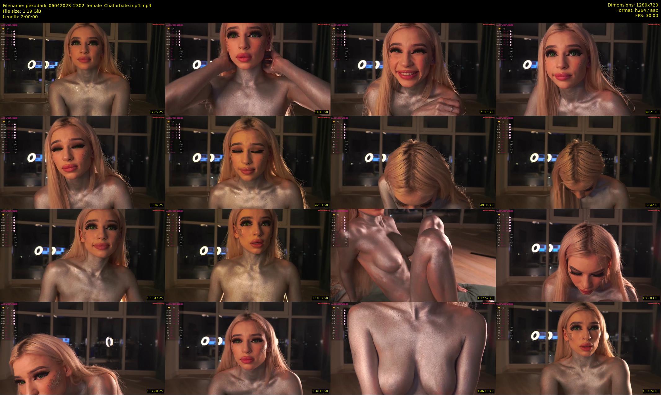 pekadark — 120 minute Chaturbate female cam show recording, 720p, Apr 6, 2023