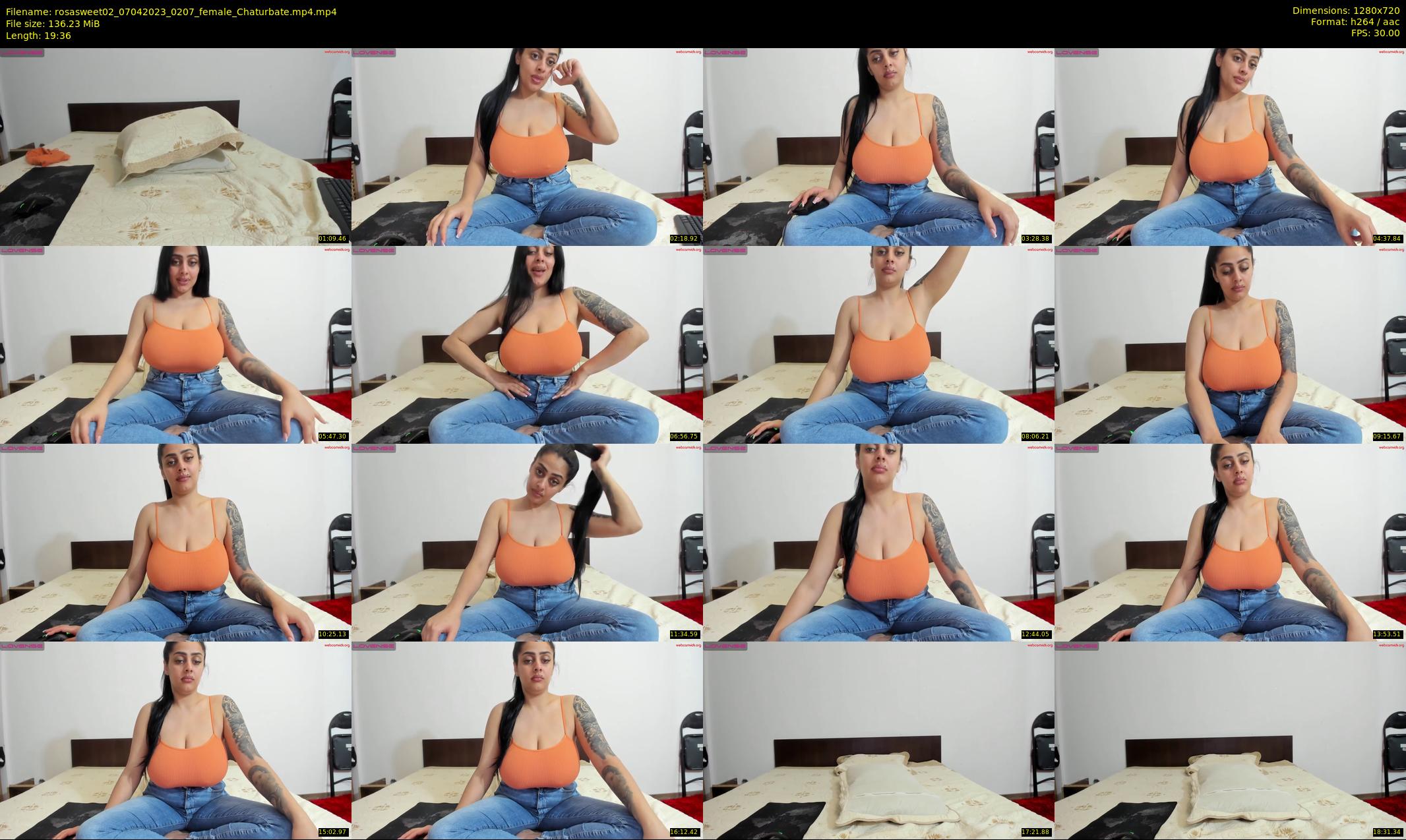 rosasweet02 — 20 minute Chaturbate female cam show recording, 720p, Apr 7, 2023