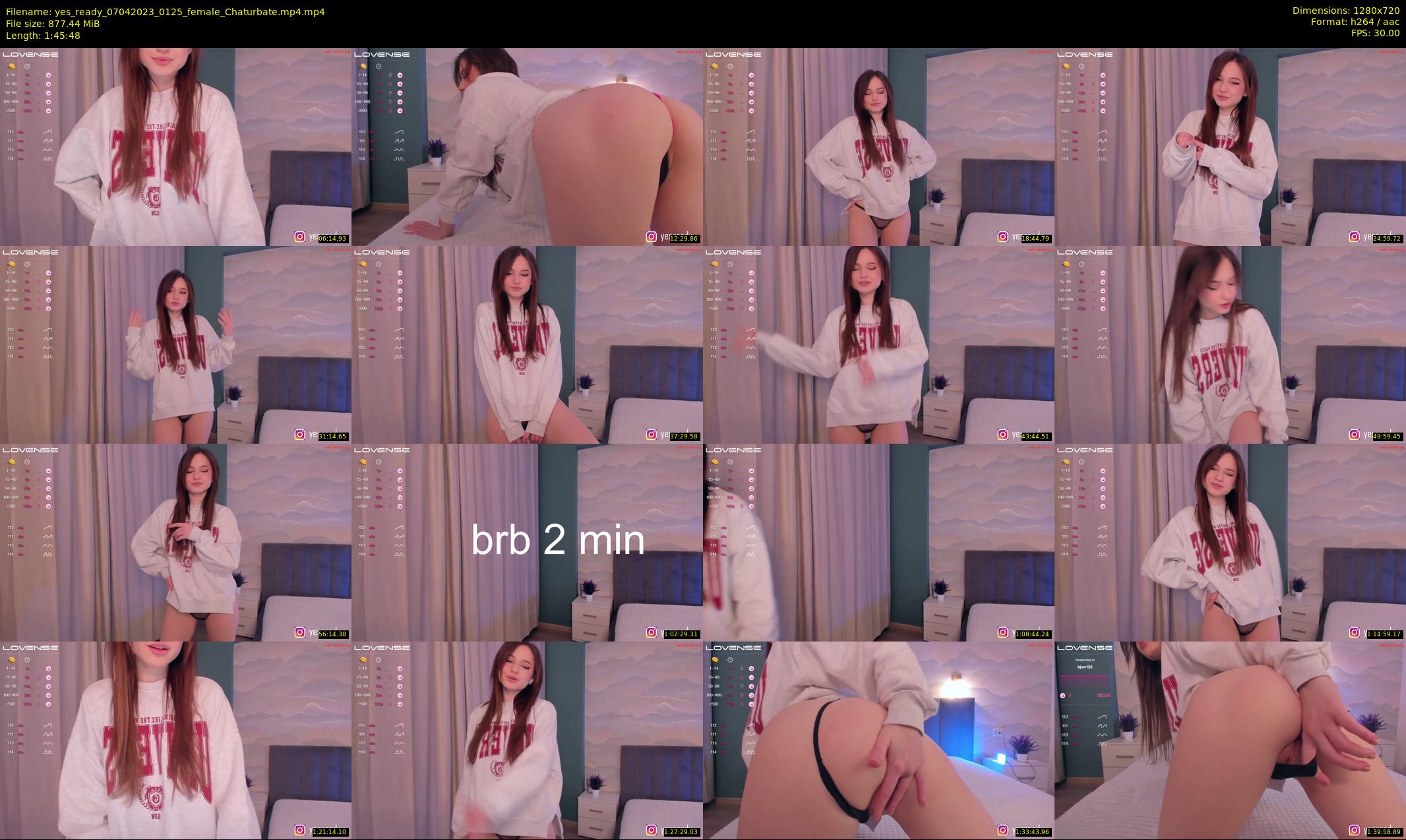 yes_ready — 106 minute Chaturbate female cam show recording, 720p, Apr 7, 2023