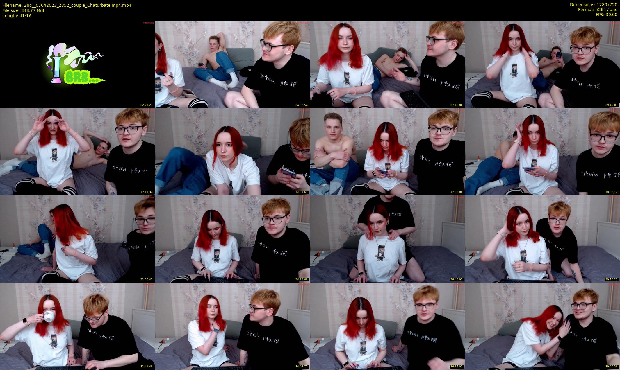 2nc_ — 42 minute Chaturbate couple cam show recording, 720p, Apr 7, 2023