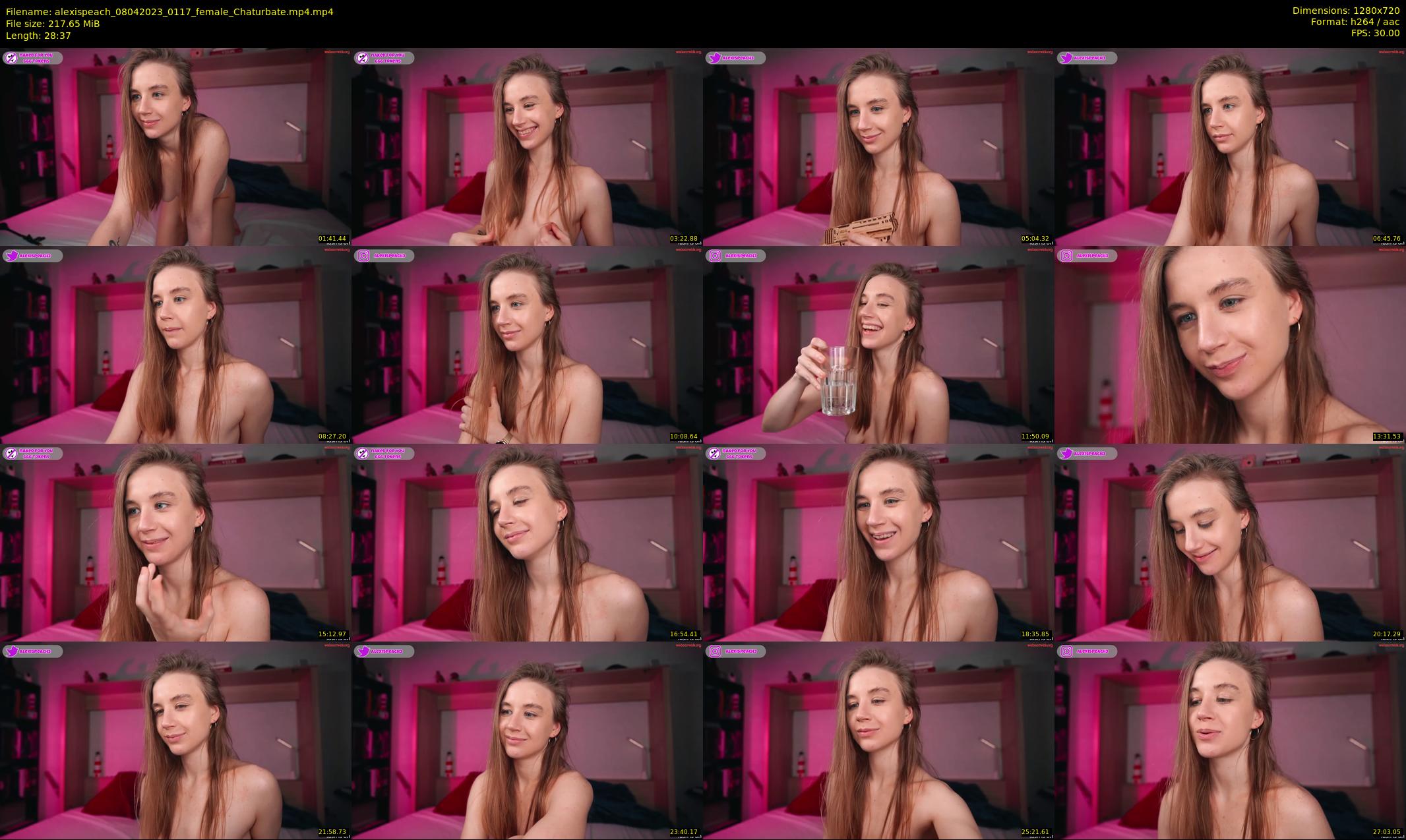 alexispeach — 29 minute Chaturbate female cam show recording, 720p, Apr 8, 2023