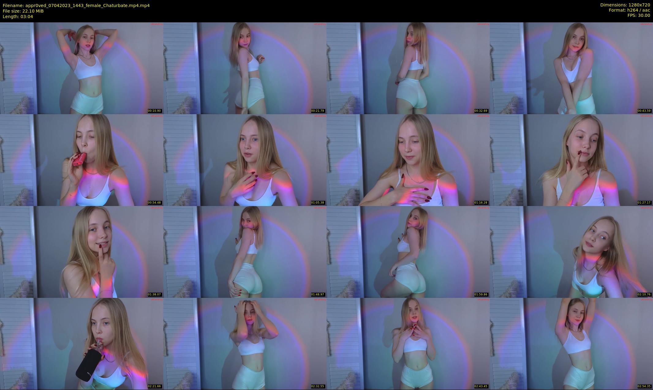 appr0ved — 4 minute Chaturbate female cam show recording, 720p, Apr 7, 2023