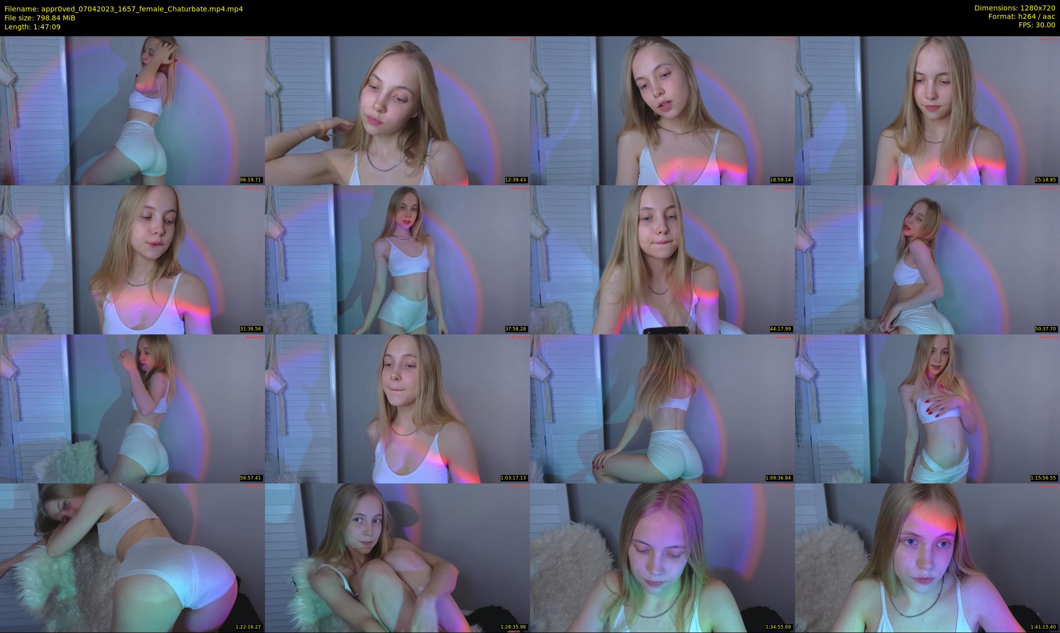 appr0ved — 108 minute Chaturbate female cam show recording, 720p, Apr 7, 2023