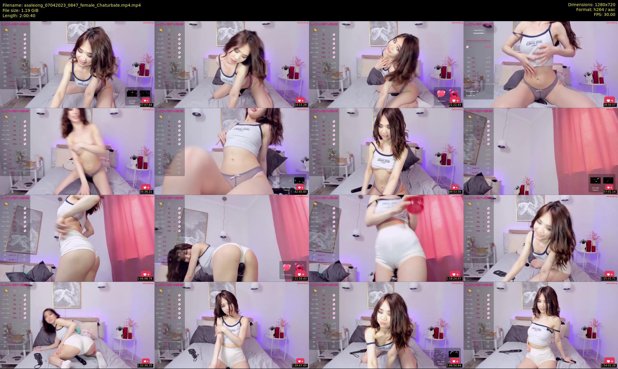 asaleong — 121 minute Chaturbate female cam show recording, 720p, Apr 7, 2023