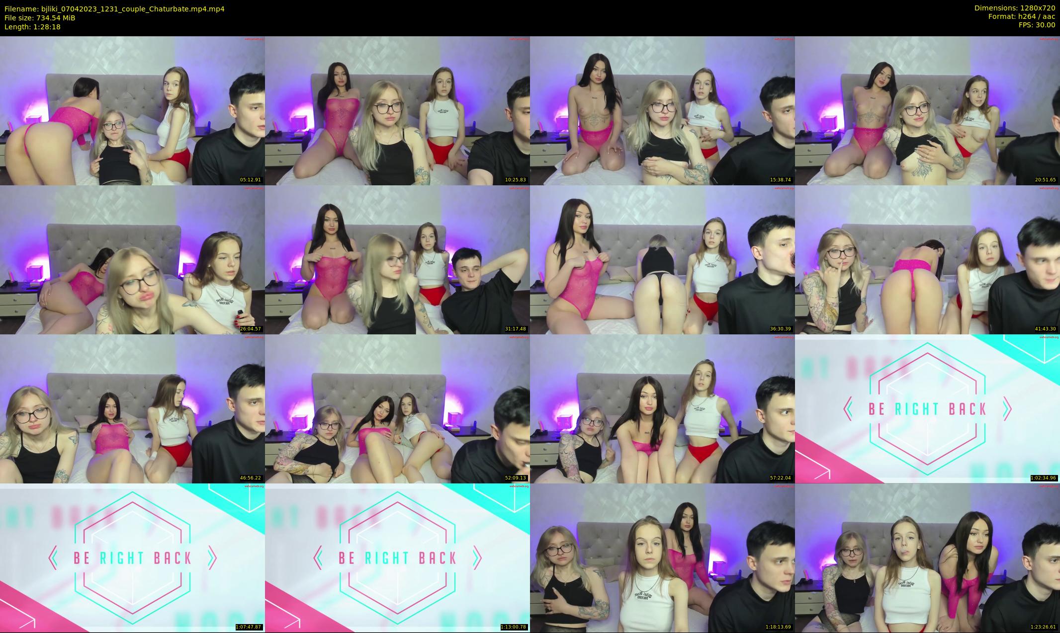 bjliki — 89 minute Chaturbate couple cam show recording, 720p, Apr 7, 2023