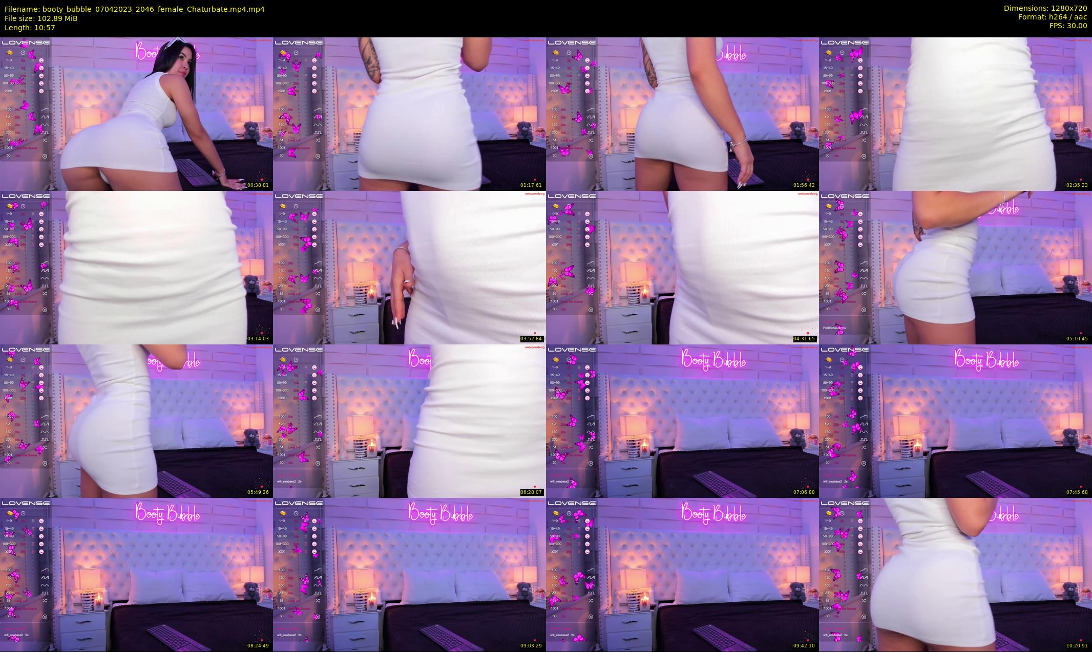 booty_bubble — 11 minute Chaturbate female cam show recording, 720p, Apr 7, 2023