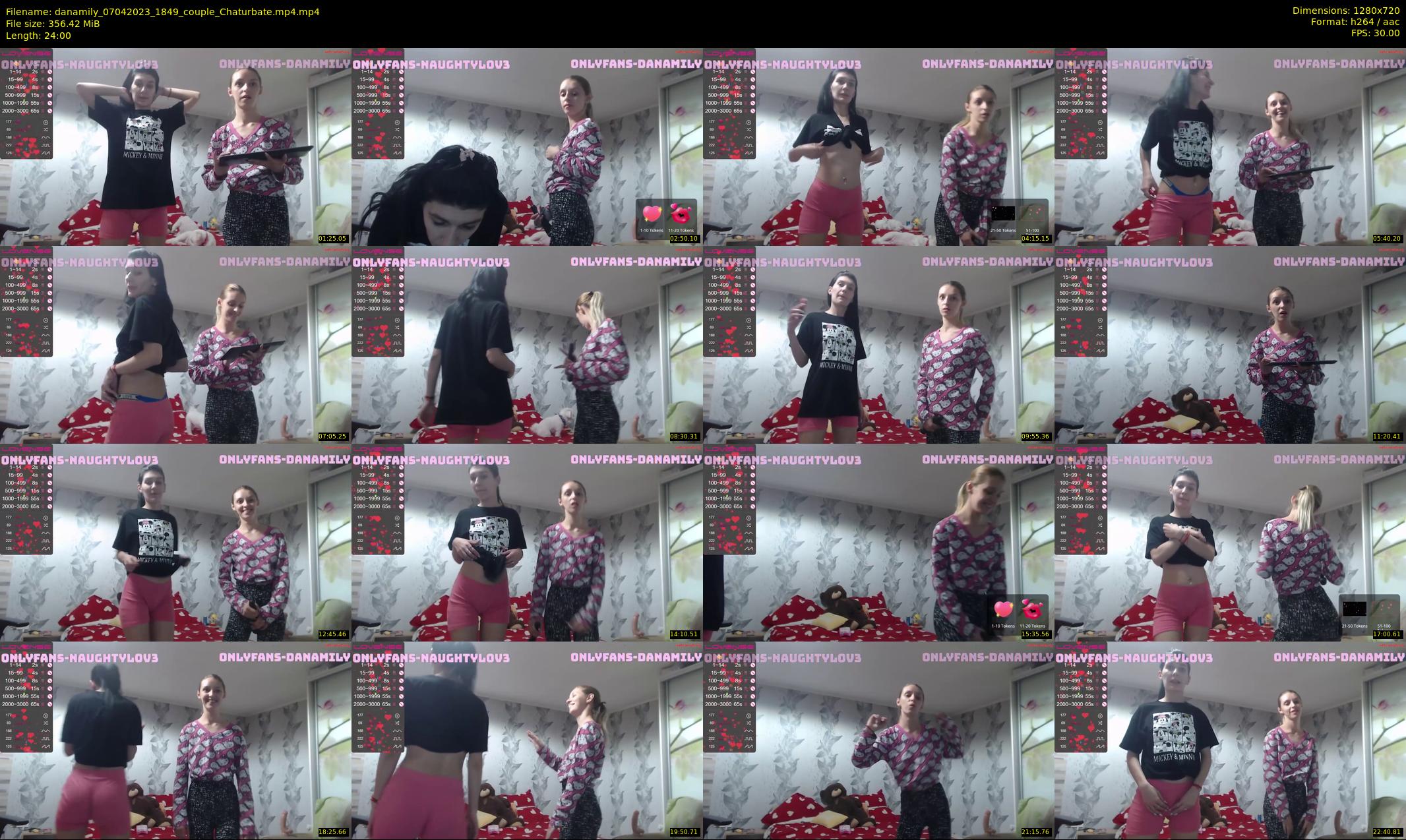 danamily — 24 minute Chaturbate female cam show recording, 720p, Apr 7, 2023
