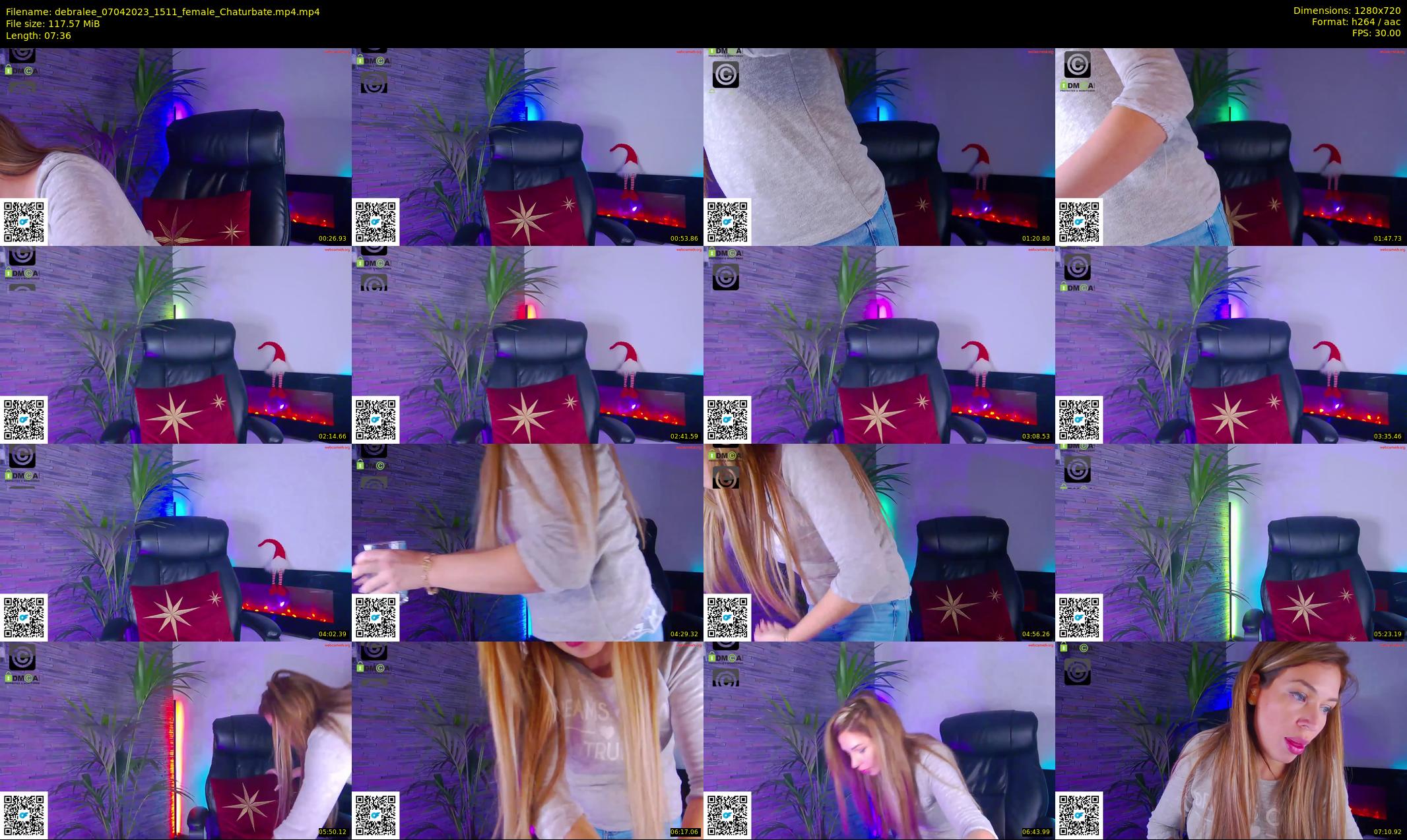 debralee — 8 minute Chaturbate female cam show recording, 720p, Apr 7, 2023