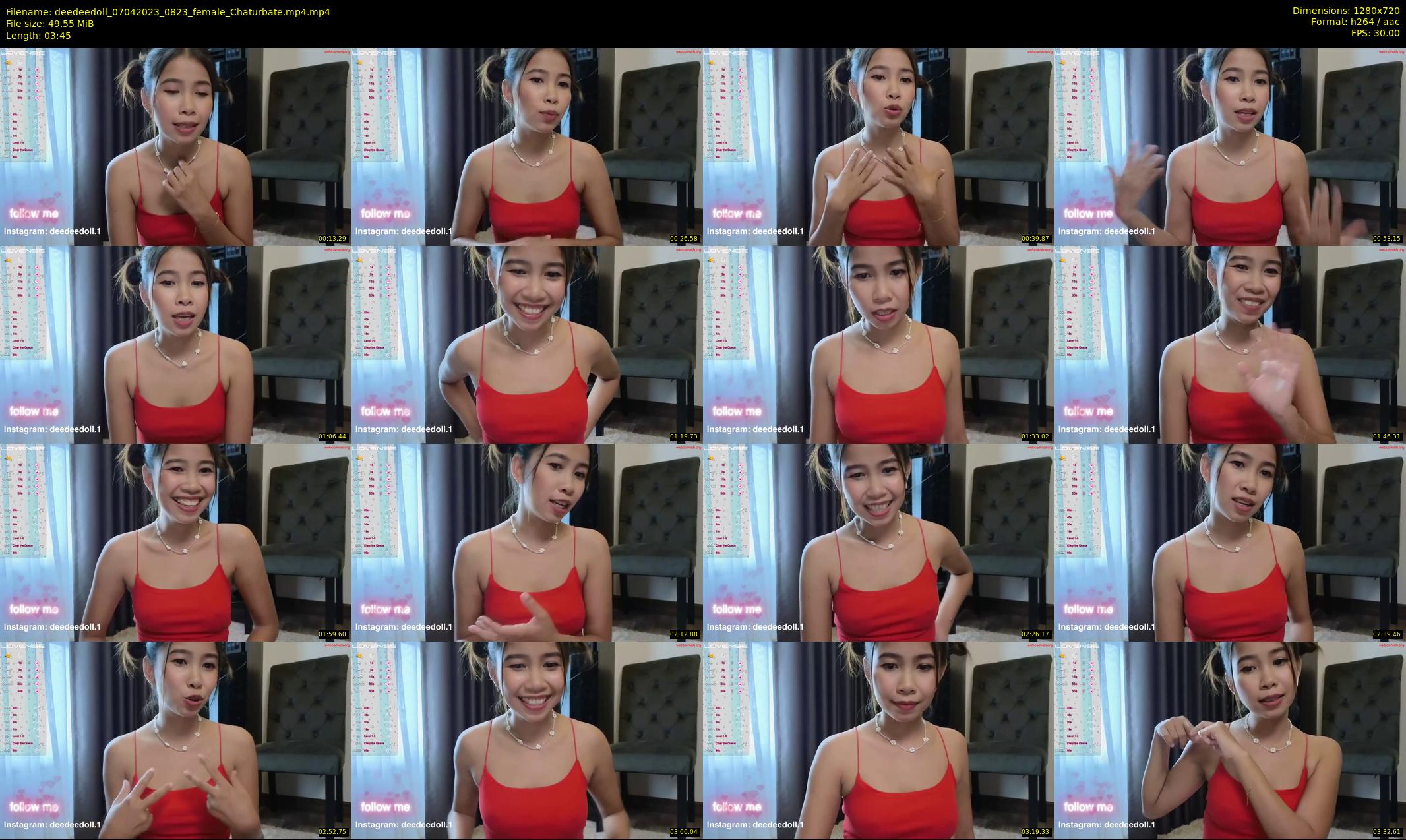 deedeedoll — 4 minute Chaturbate female cam show recording, 720p, Apr 7, 2023
