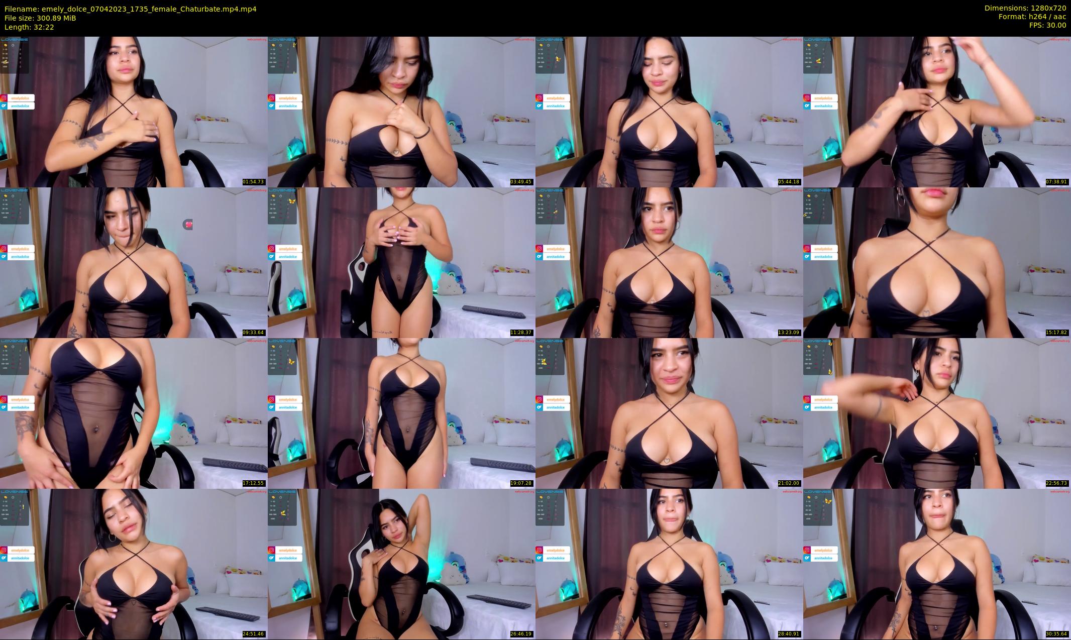 emely_dolce — 33 minute Chaturbate female cam show recording, 720p, Apr 7, 2023