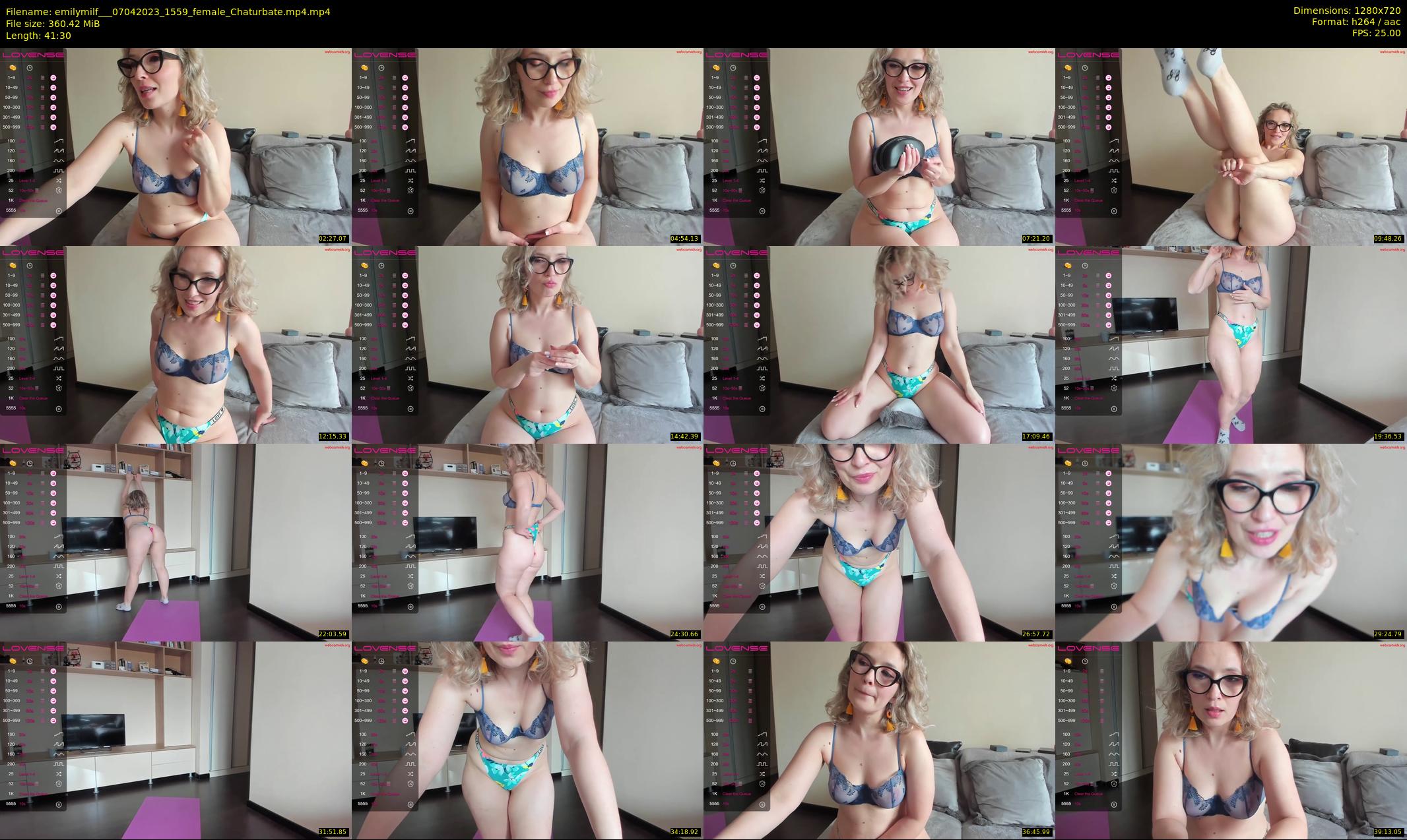 emilymilf__ — 42 minute Chaturbate female cam show recording, 720p, Apr 7, 2023